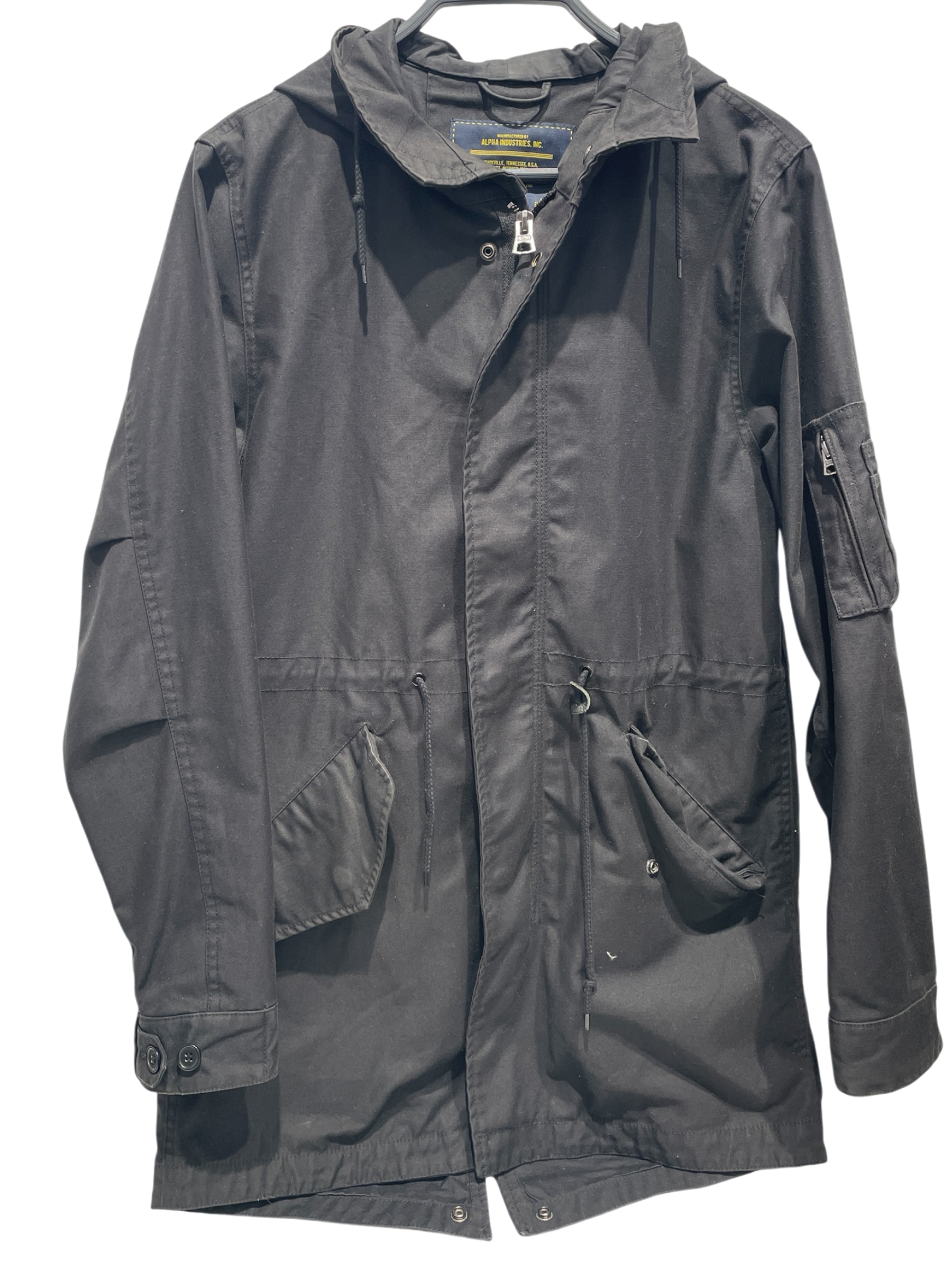 ALPHA INDUSTRIES/Mountain Parka/S/Cotton/BLK/Hooded Parka view 1