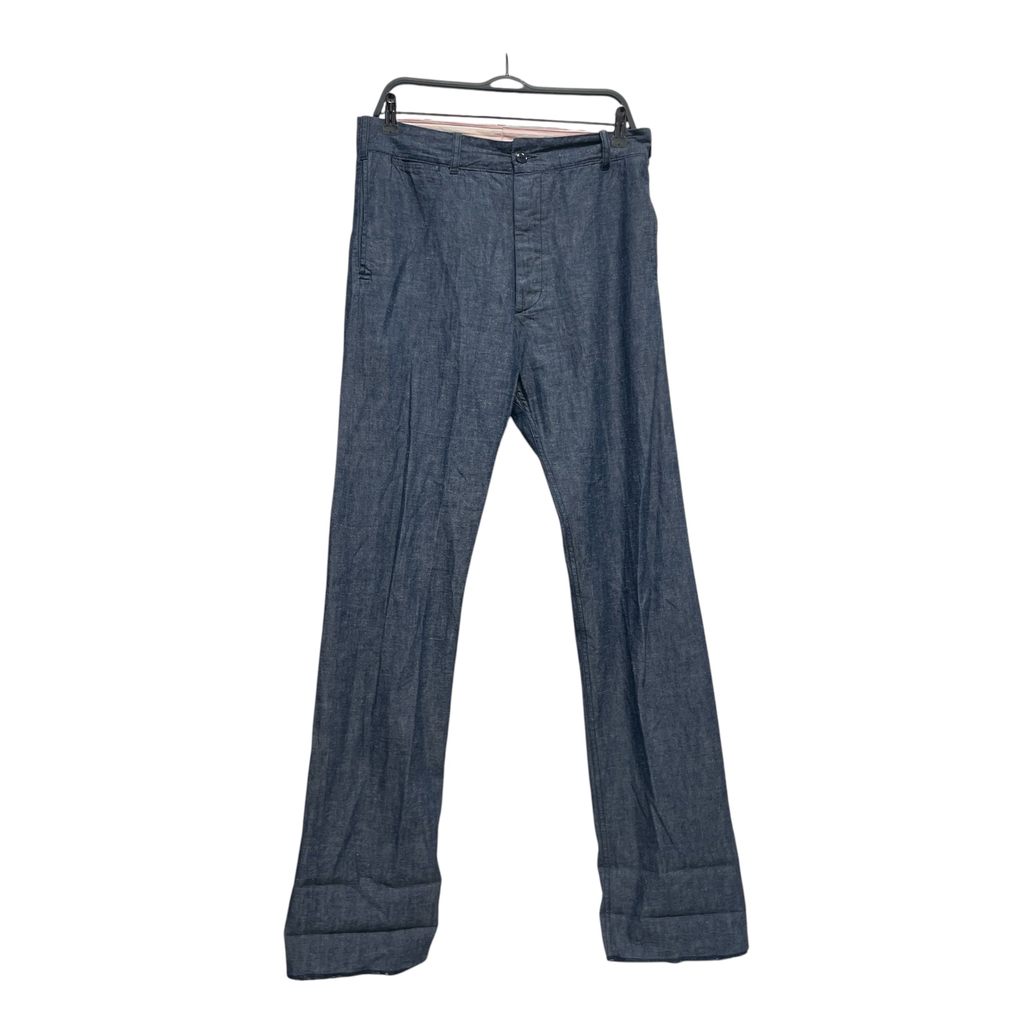 misterfreedom/Slacks/32/Linen/IDG/stripesinside/buckleback view 1