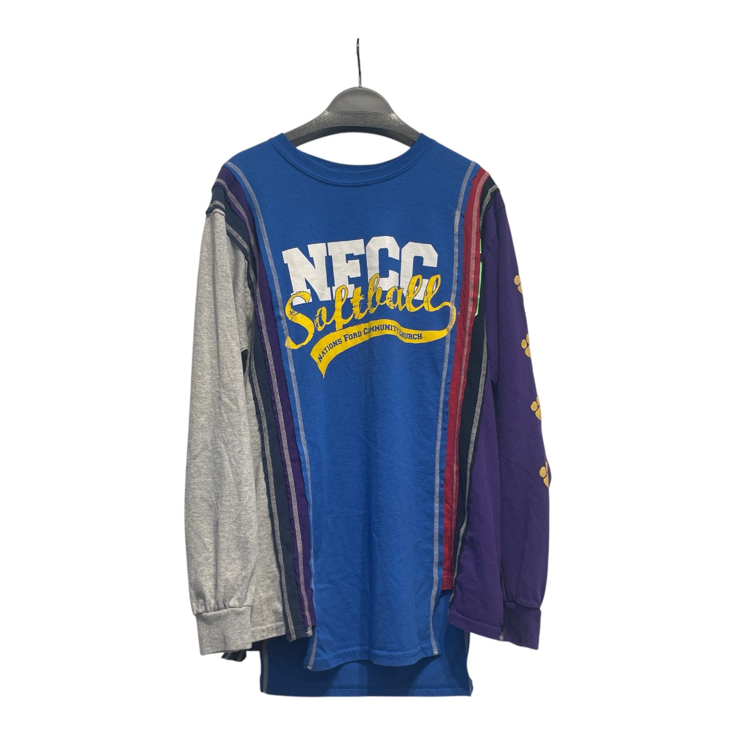 Needles/LS T-Shirt/XL/Cotton/BLU/Graphic/REWORKED SOFTBALL view 1