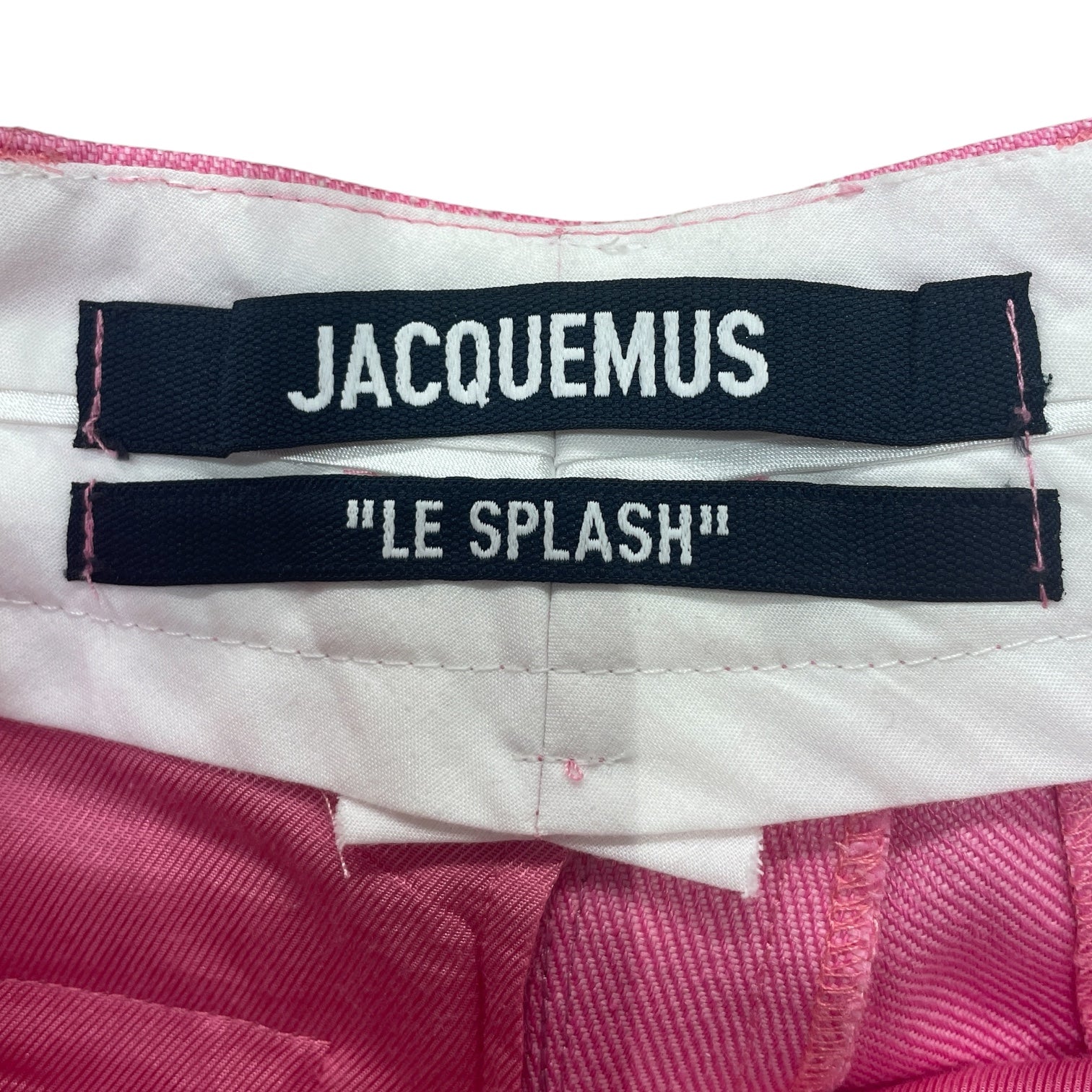 JACQUEMUS/Bottoms/36/Polyester/PNK/SIDE BUTTON TROUSERS view 3