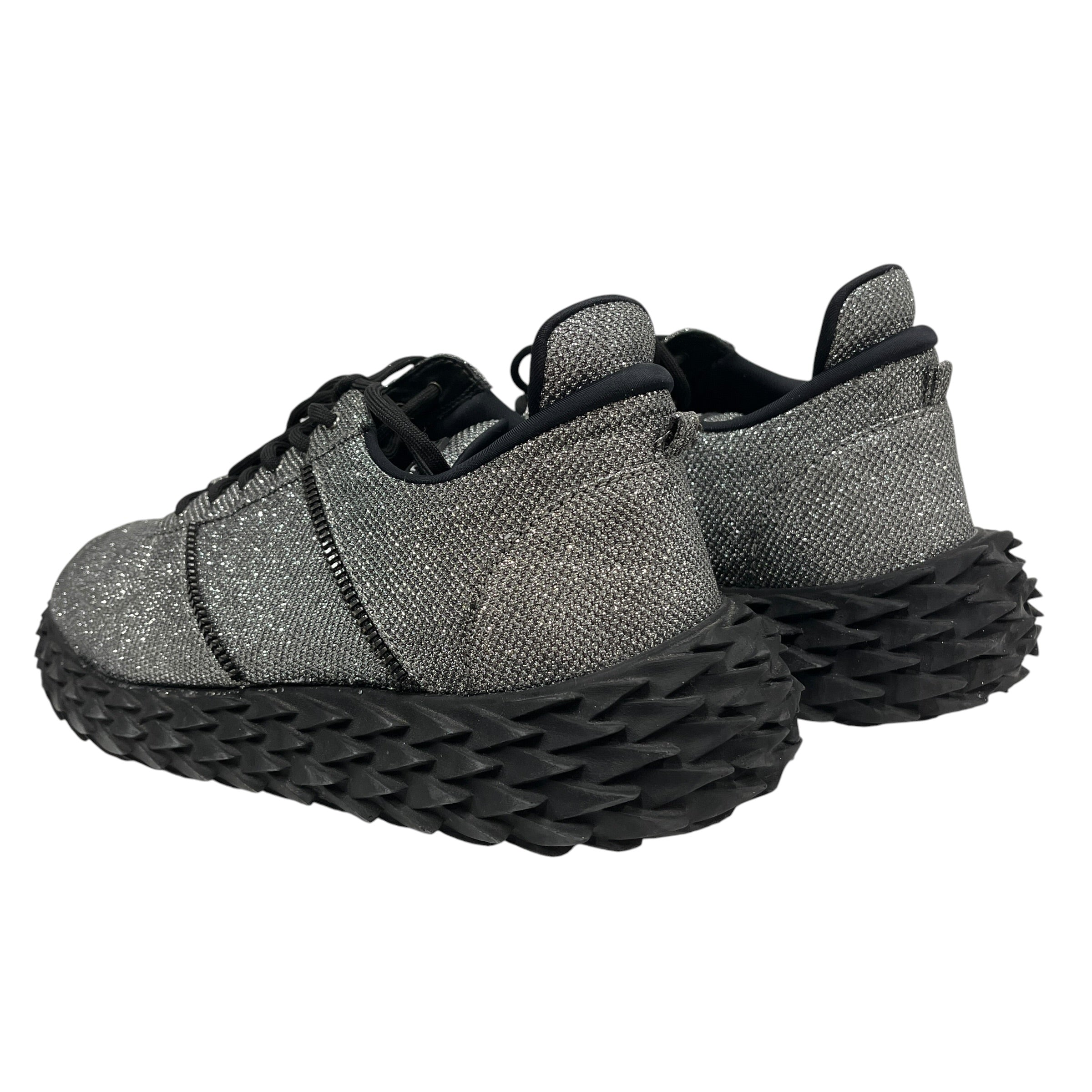 Giuseppe Zanotti/Low-Sneakers/EU 46/Glitter/Polyester/SLV/Urchin view 2