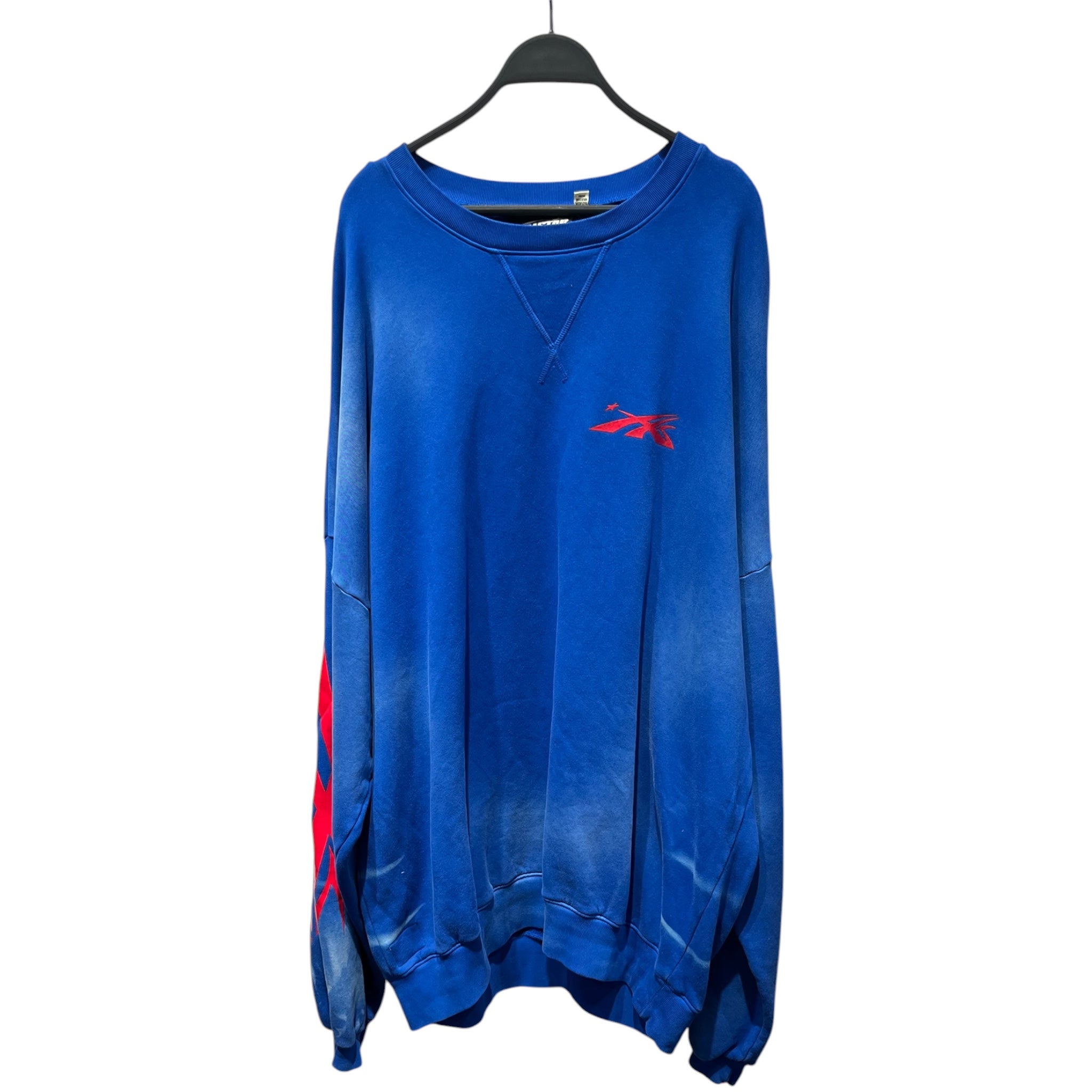 HELLSTAR/Sweatshirt/XXXL/Graphic/Cotton/BLU/Oversize/HELLSTAR SPORTS SWEAATSHIRT view 1