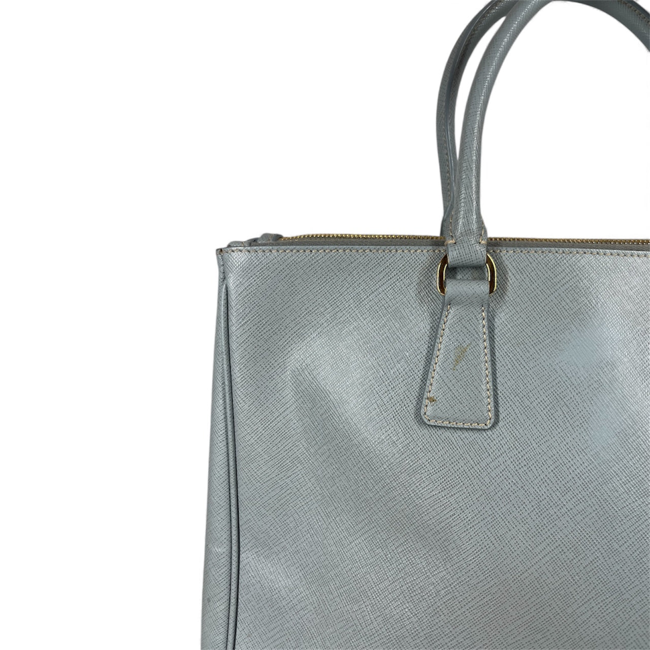 PRADA/Hand Bag/Leather/BLU/64 view 5