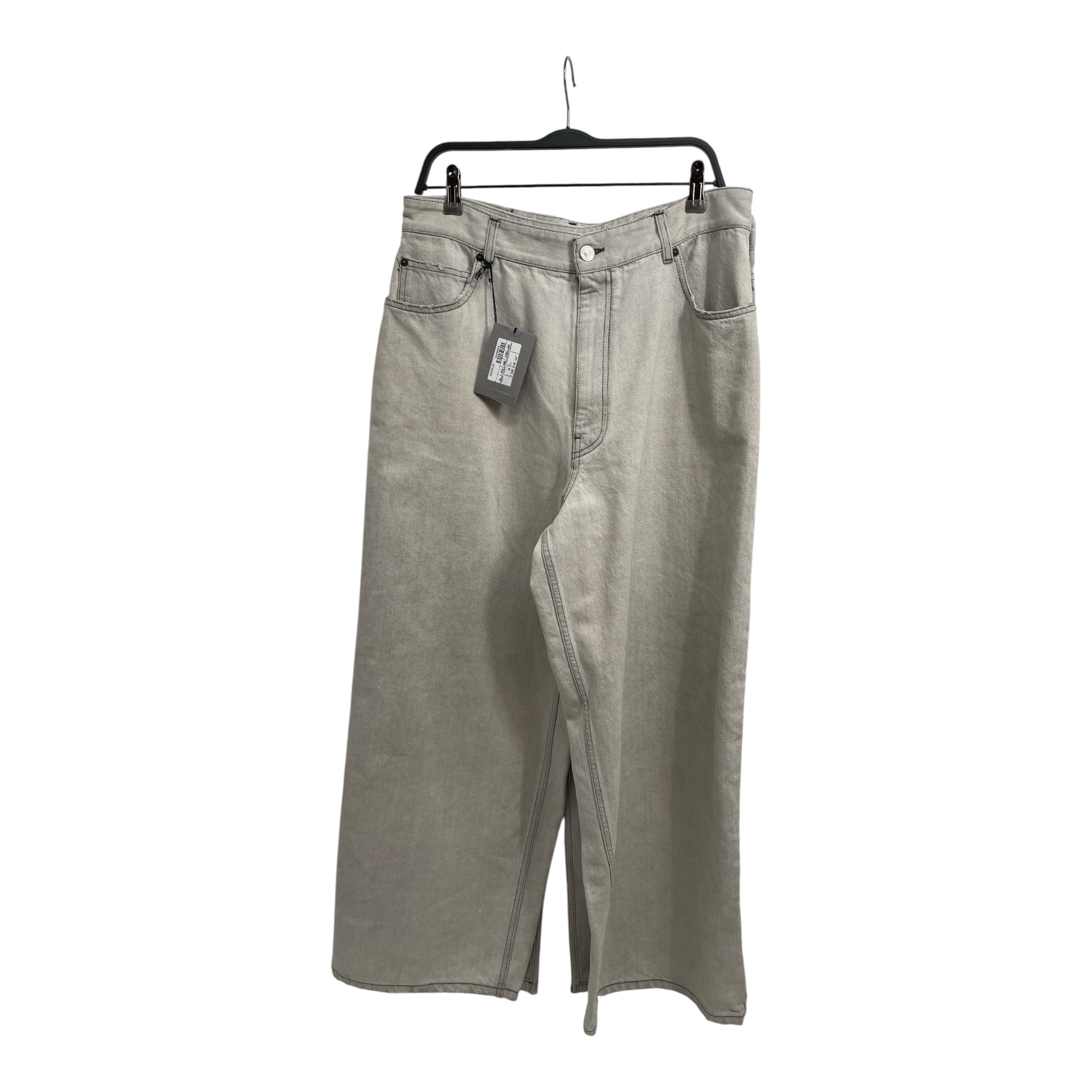 BALENCIAGA/Wide Leg Pants/L/Denim/GRY/2022 DOUBLE LAYERED SKIRT PNT view 1