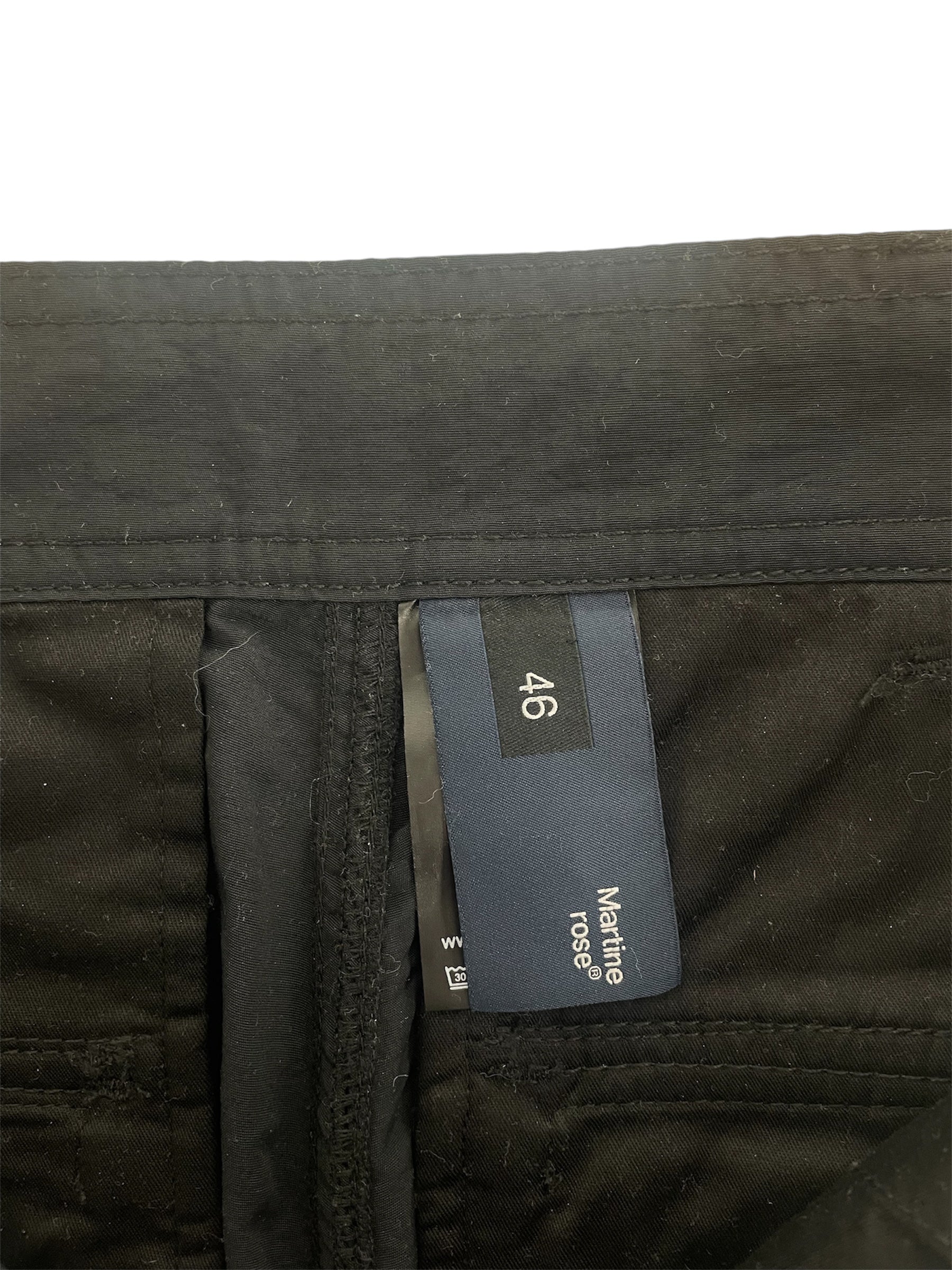 MARTINE ROSE/Straight Pants/46/Nylon/BLK/MULTI POKET CARGO view 4