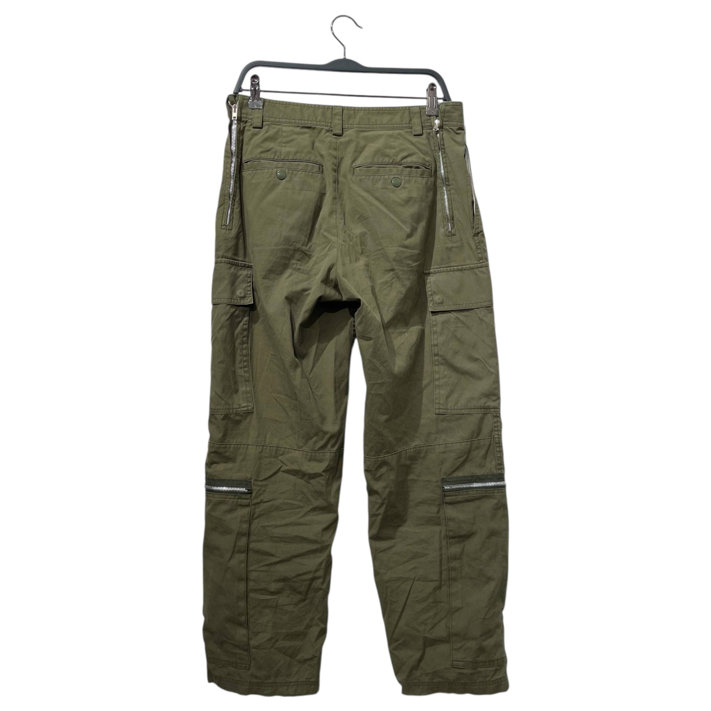 Helmut Lang/Cargo Pants/30/Cotton/GRN/Zipper Cargos view 2