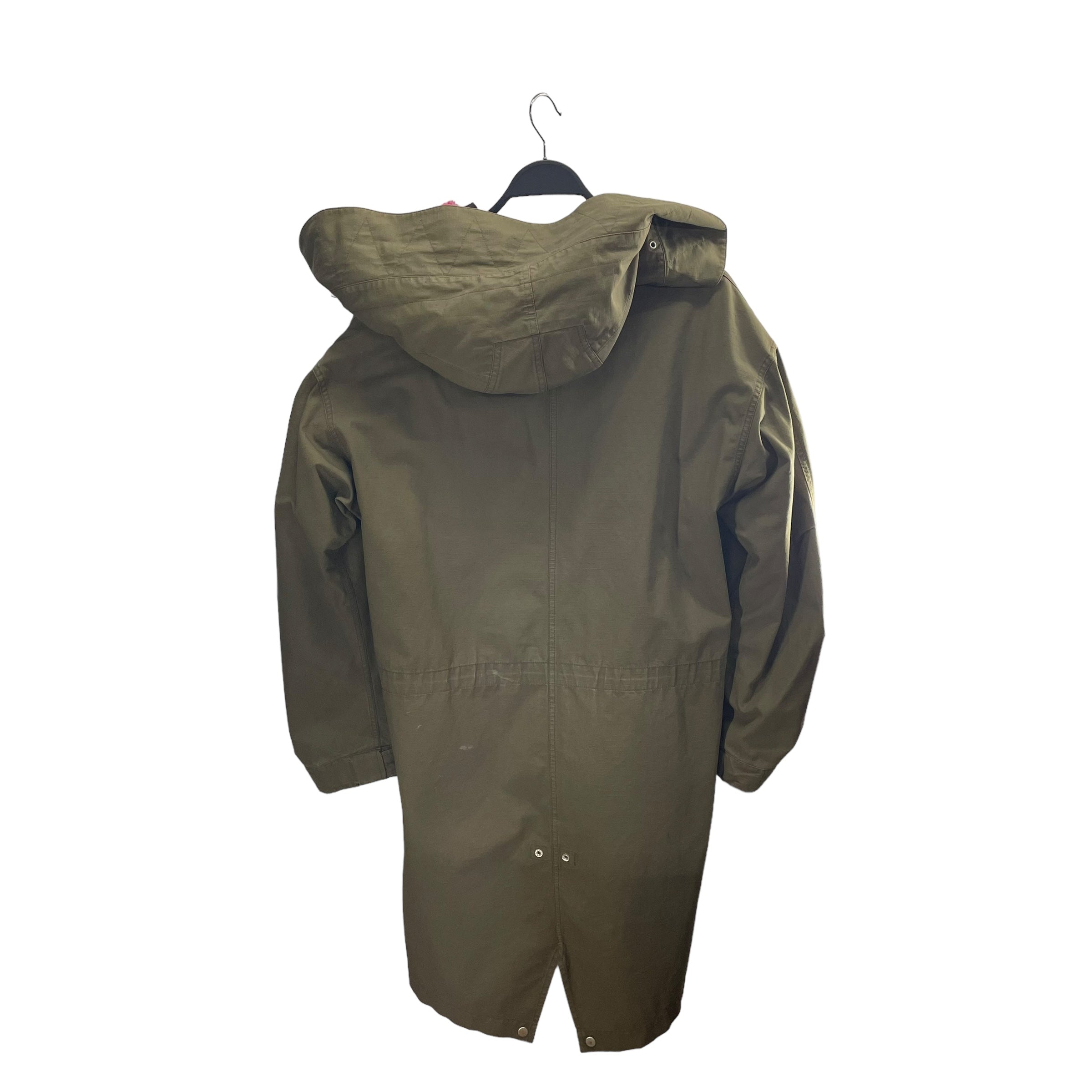 Helmut Lang/Coat/S/Cotton/GRN/PINK SHERPA HOOD view 2
