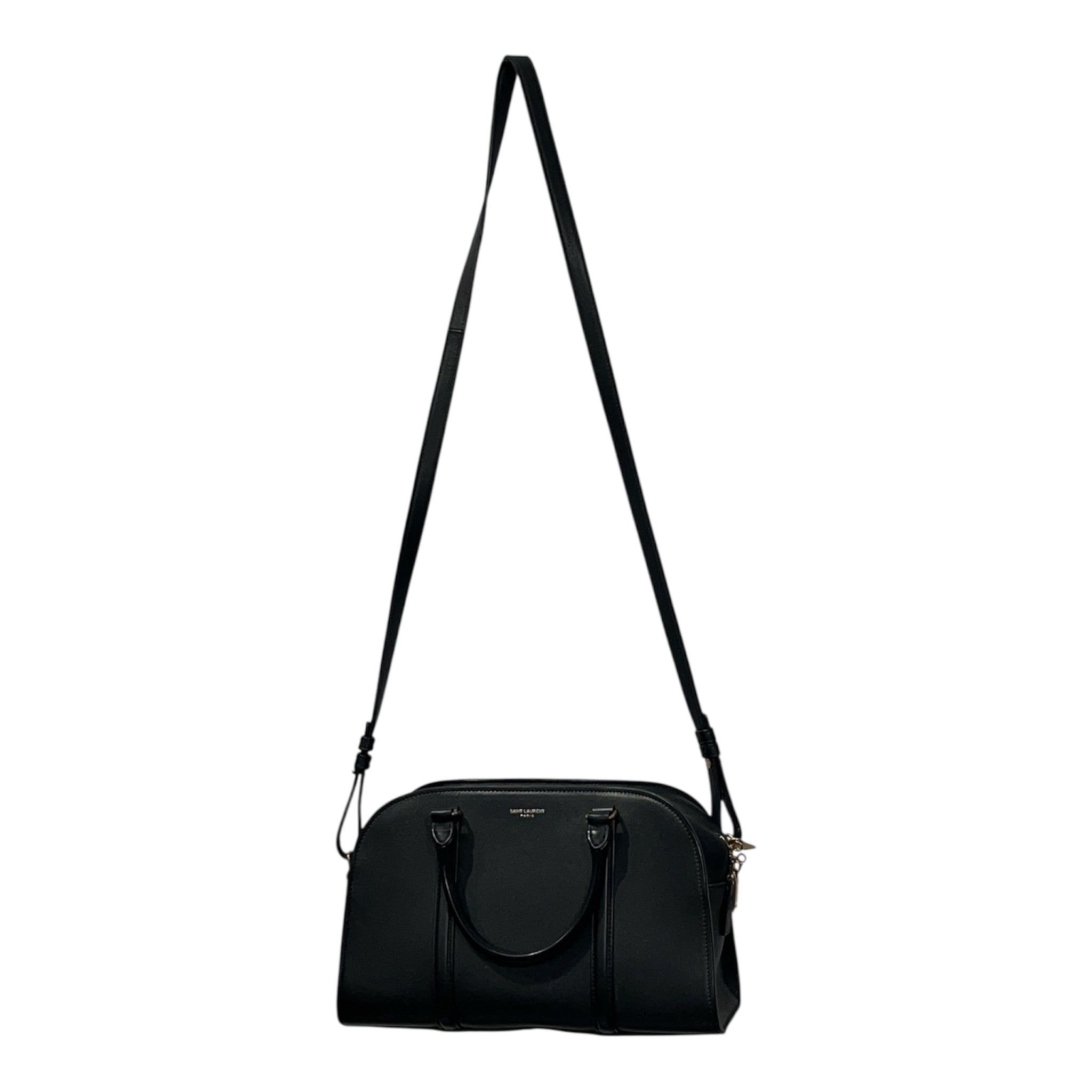 SAINT LAURENT/Cross Body Bag/Leather/BLK/BABYDUFFLE view 1