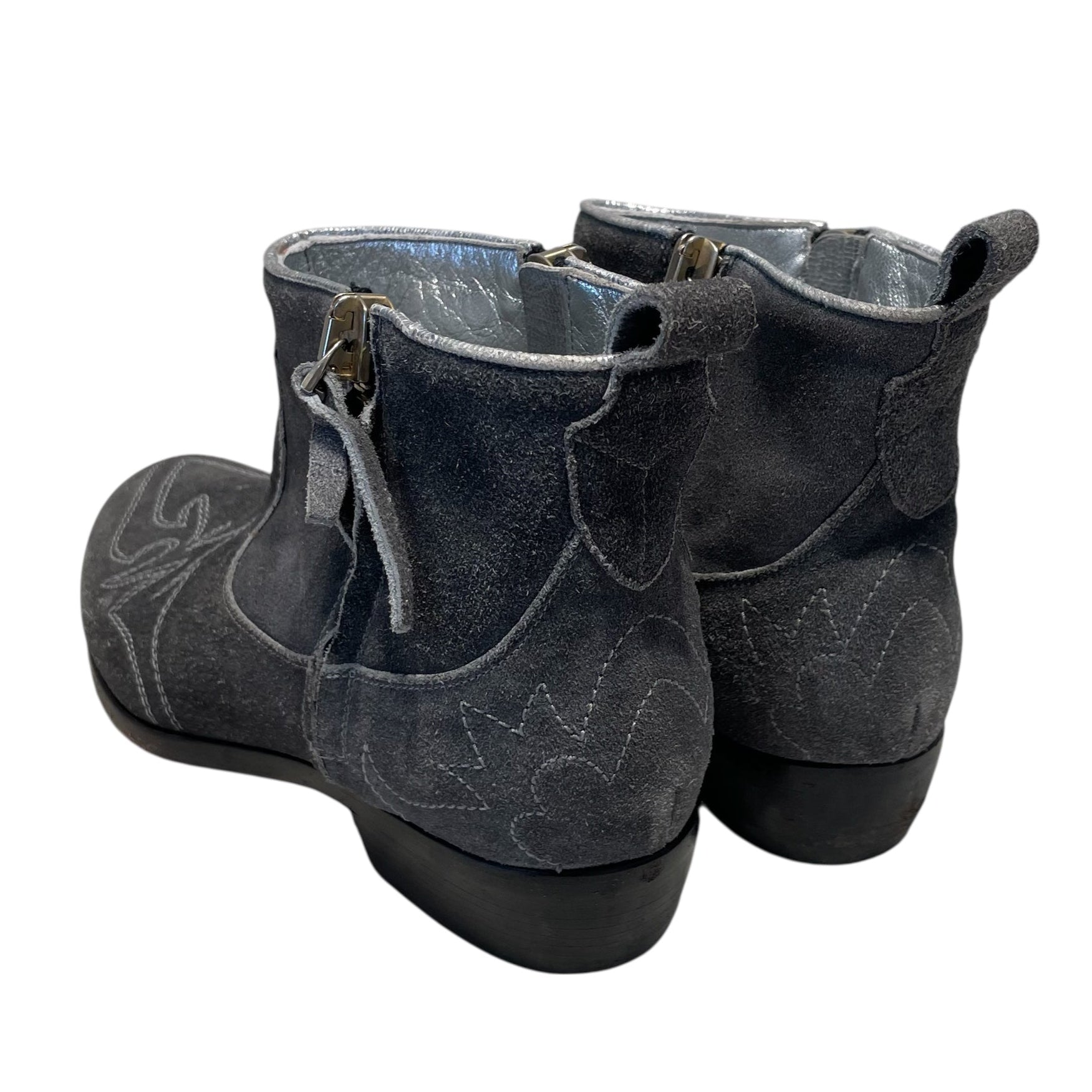 GOLDEN GOOSE/Ankle Boots/EU 39/Suede/GRY/ view 2