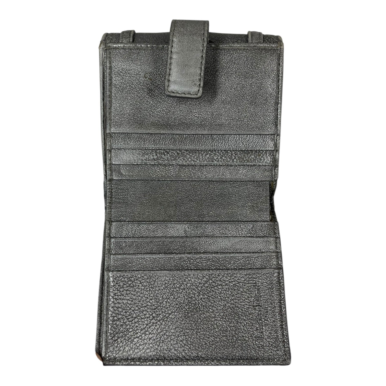 Christian Dior/Coin Wallet/Leather/SLV/QUILTED SILVER WALLET view 5