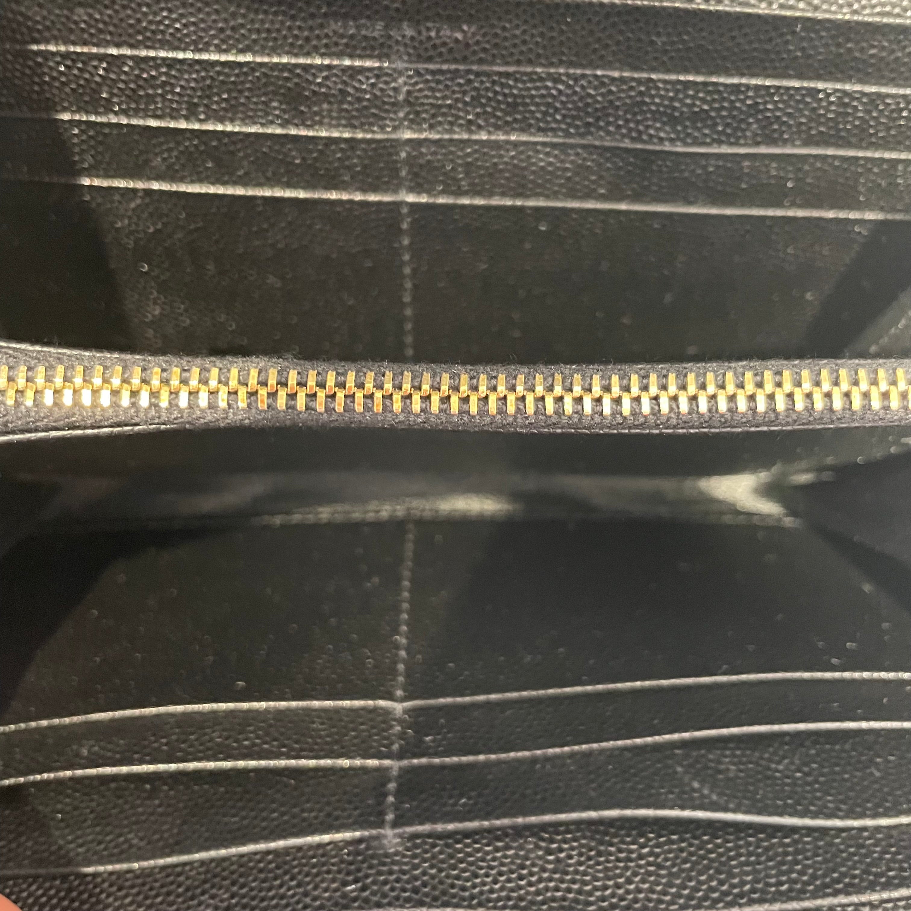 SAINT LAURENT/Long Wallet/Leather/BLK/L's/CASSANDRE LARGE FLAP view 4