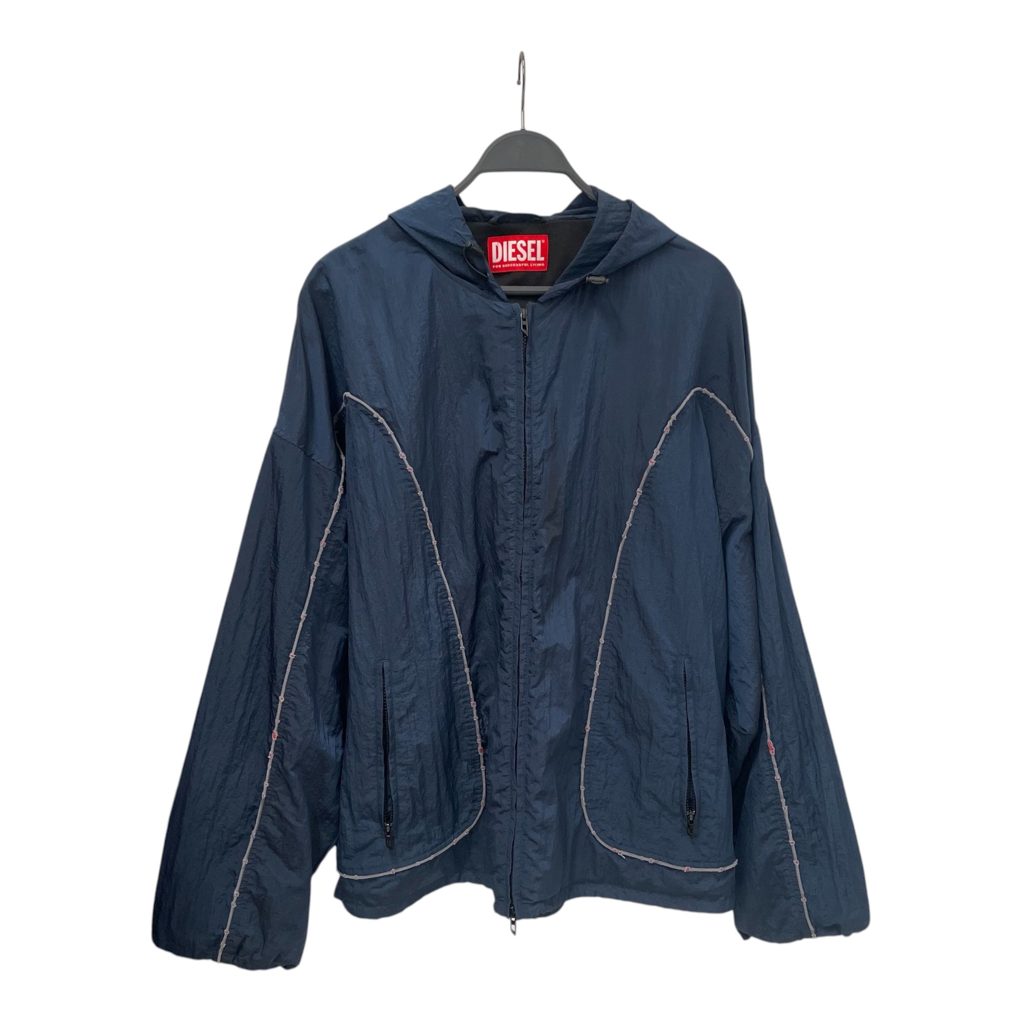 DIESEL/Windbreaker/L/Nylon/NVY/ view 1