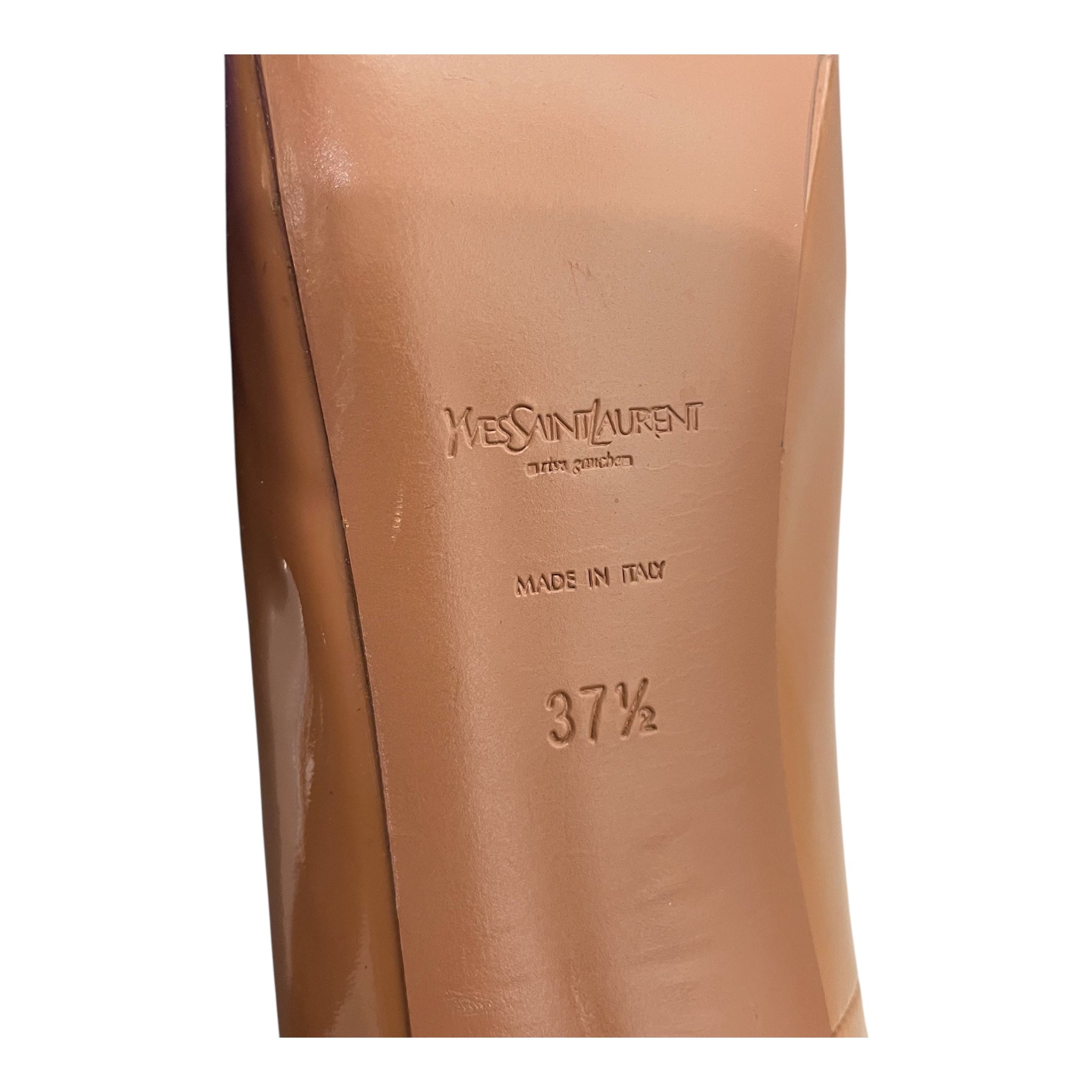 YVES SAINT LAURENT/Heels/US 7.5/Leather/CML/ view 3