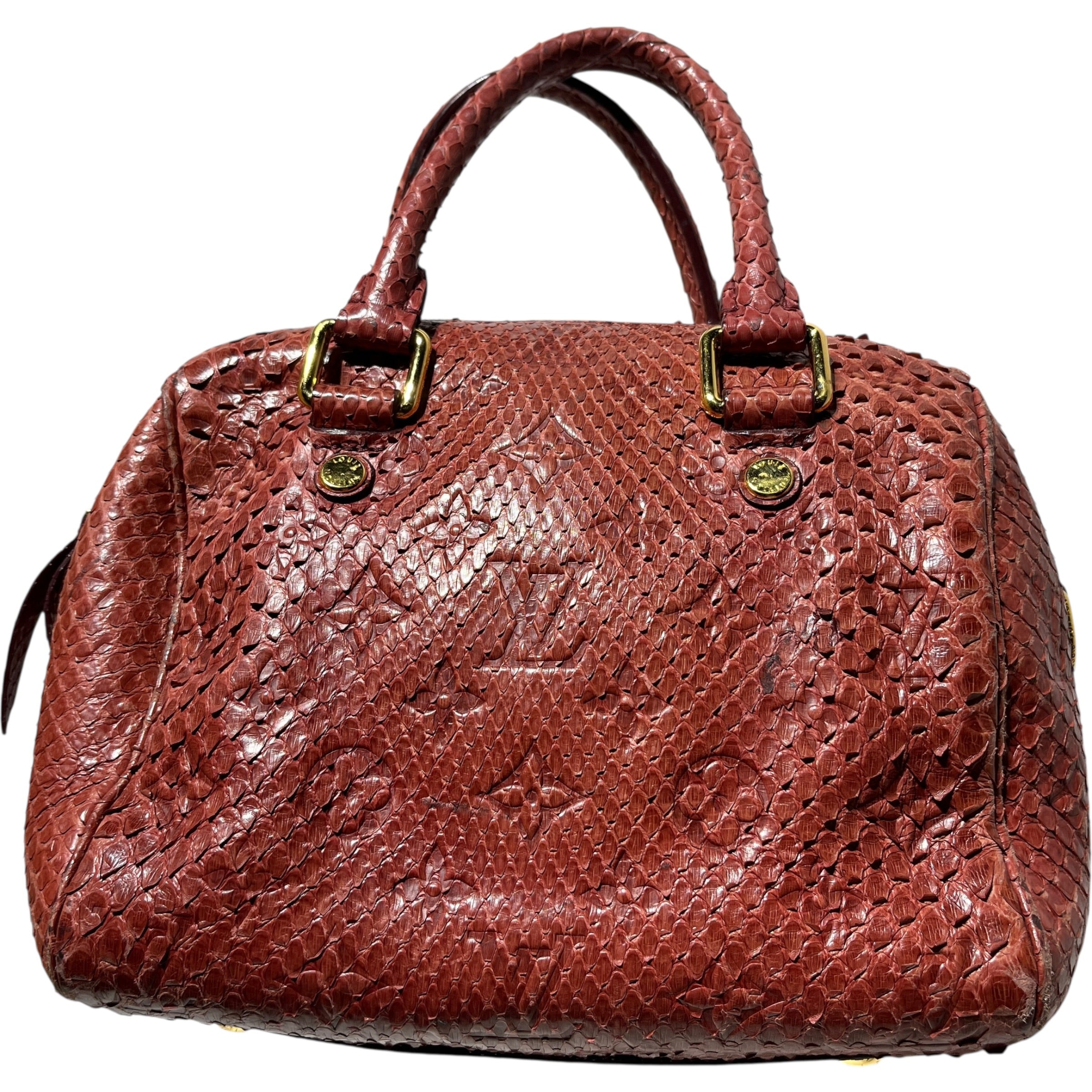 LOUIS VUITTON/Hand Bag/Animal Pattern/Leather/RED/Bandouliere 20 view 5