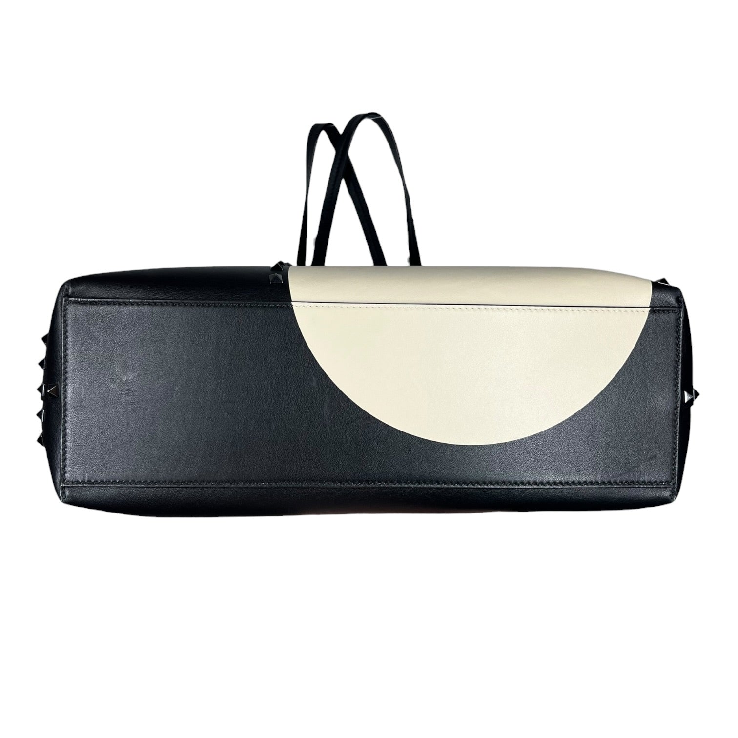VALENTINO/Tote Bag/Leather/BLK/Rockstud Macro Pois Tote view 3