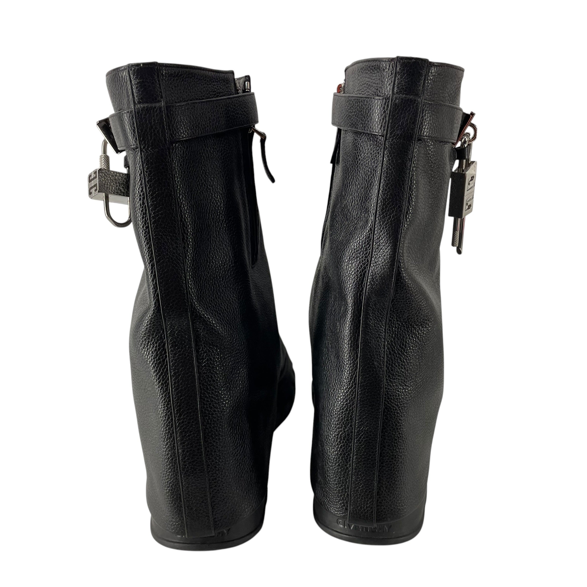 GIVENCHY/Boots/EU 43/Leather/BLK/SHARK 4G LOCK/RM 0273 view 4