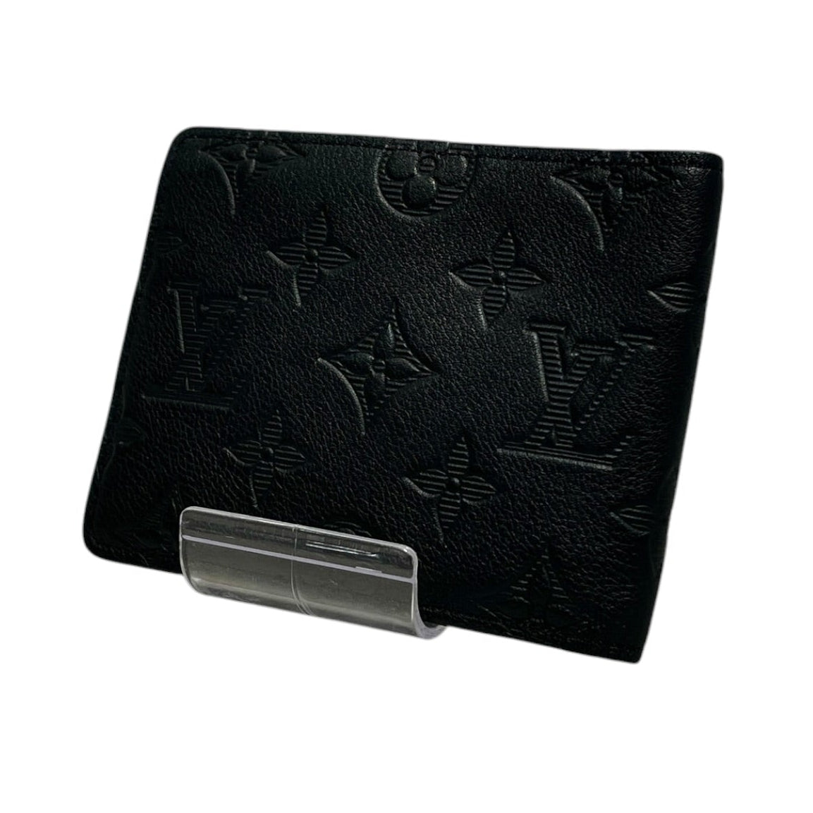 LOUIS VUITTON/Bifold Wallet/Monogram/Leather/BLK/MULTIPLE MONOGRAM SHADOW view 2