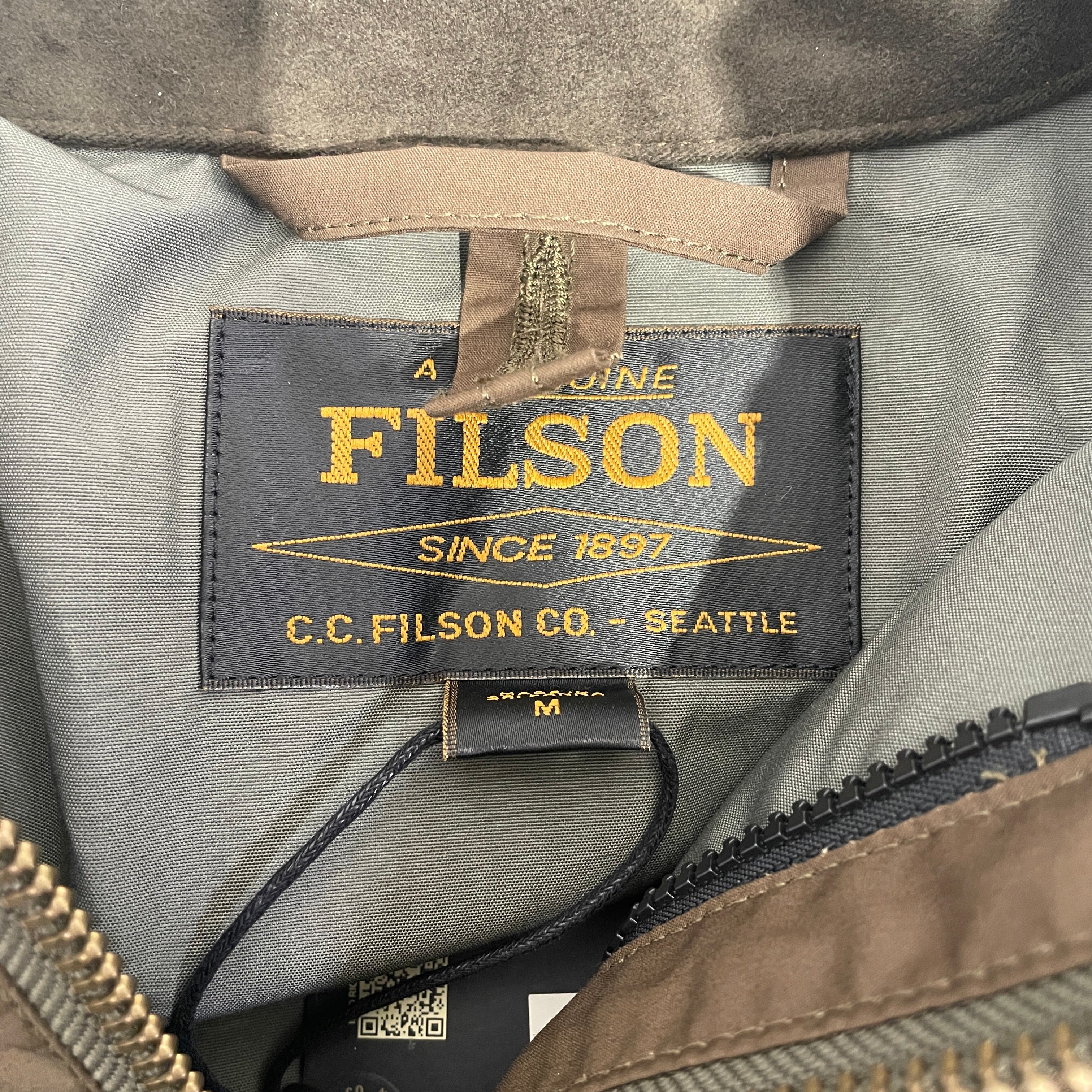 FILSON/Windbreaker/M/Nylon/KHK/ranger mile marker coat view 3