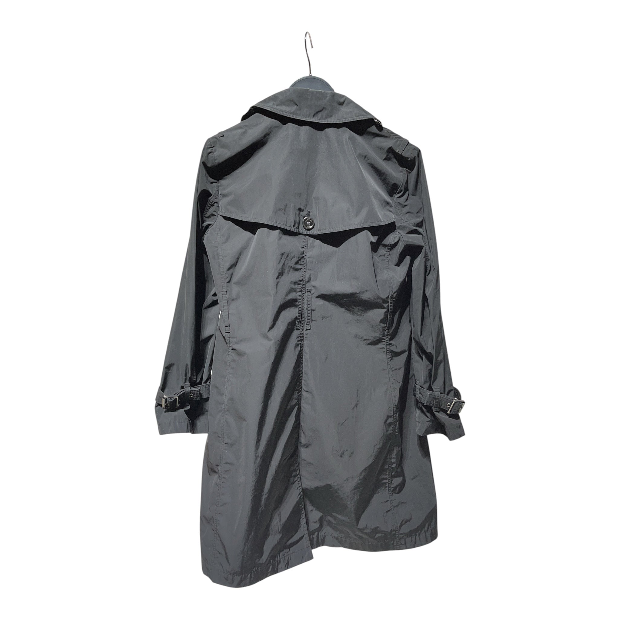 BURBERRY BRIT/Trench Coat/4/Cotton/BLK/plaid lined view 2