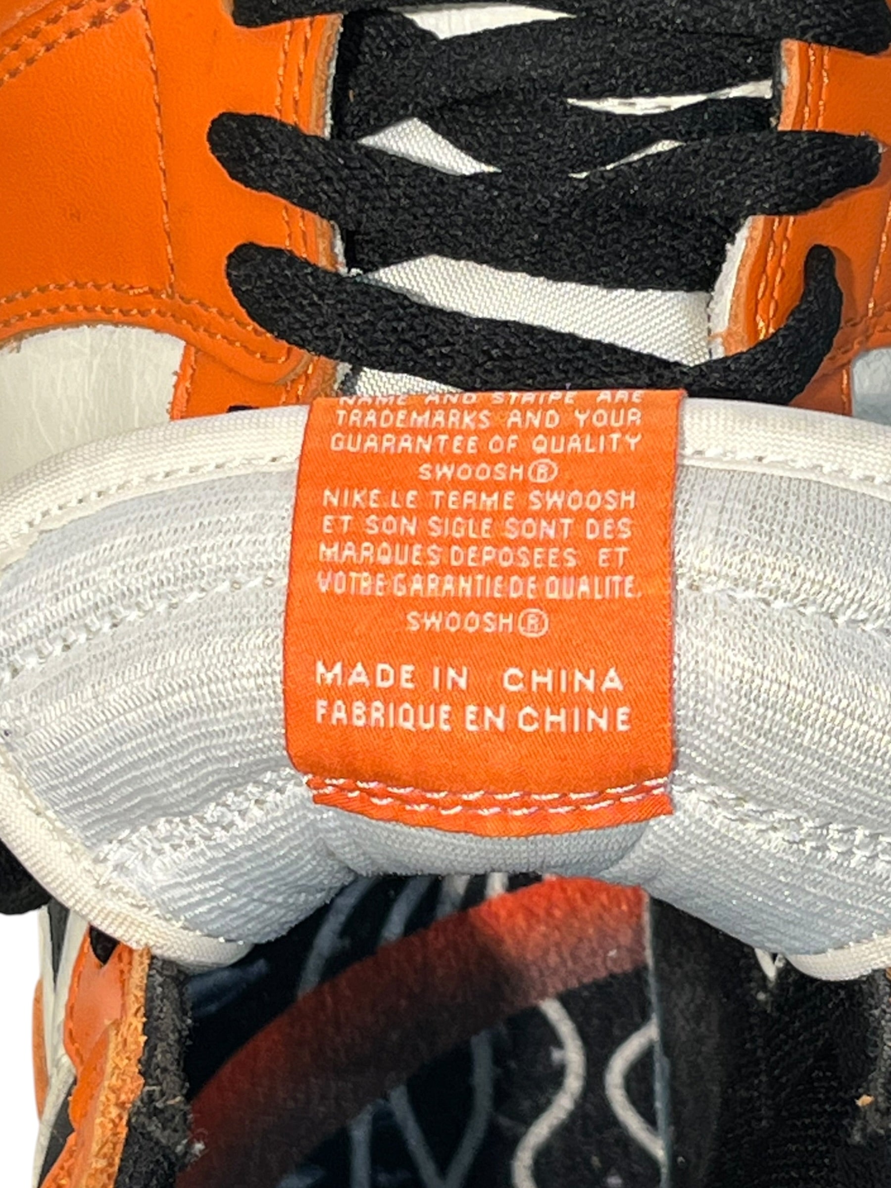 JORDAN BRAND/Hi-Sneakers/US 11/Leather/ORN/JORDAN 1 SHATTERED BACKBOARD view 4