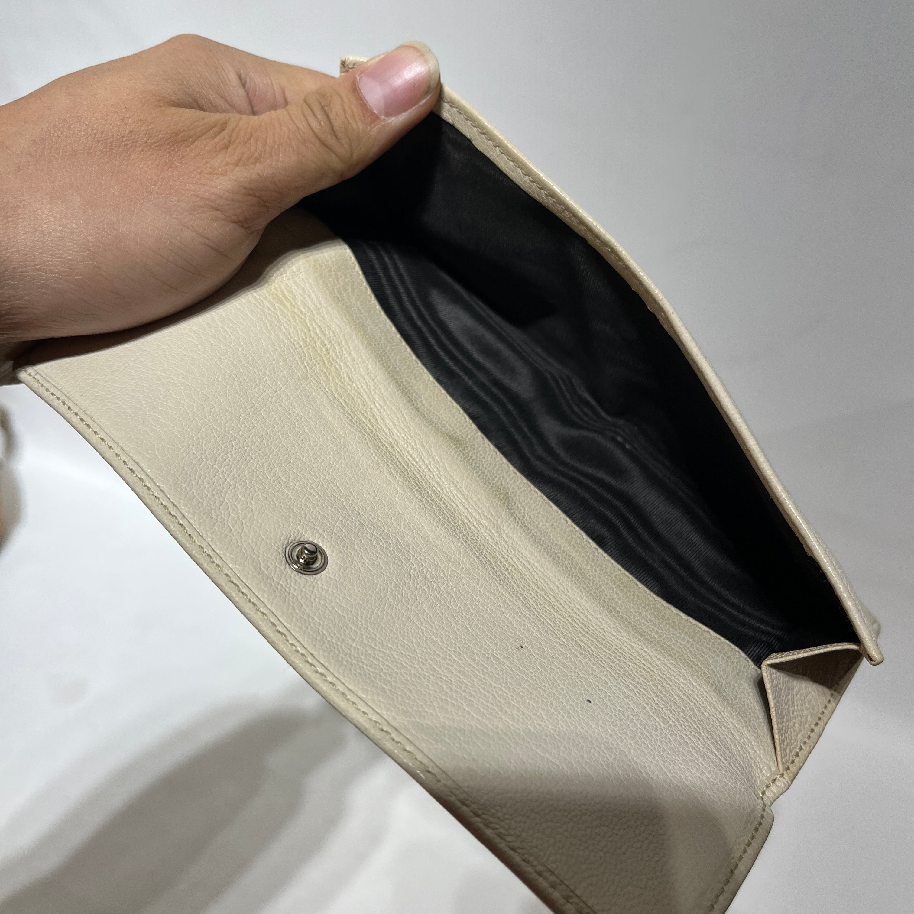 DOLCE&GABBANA/Long Wallet/Leather/WHT/ view 4