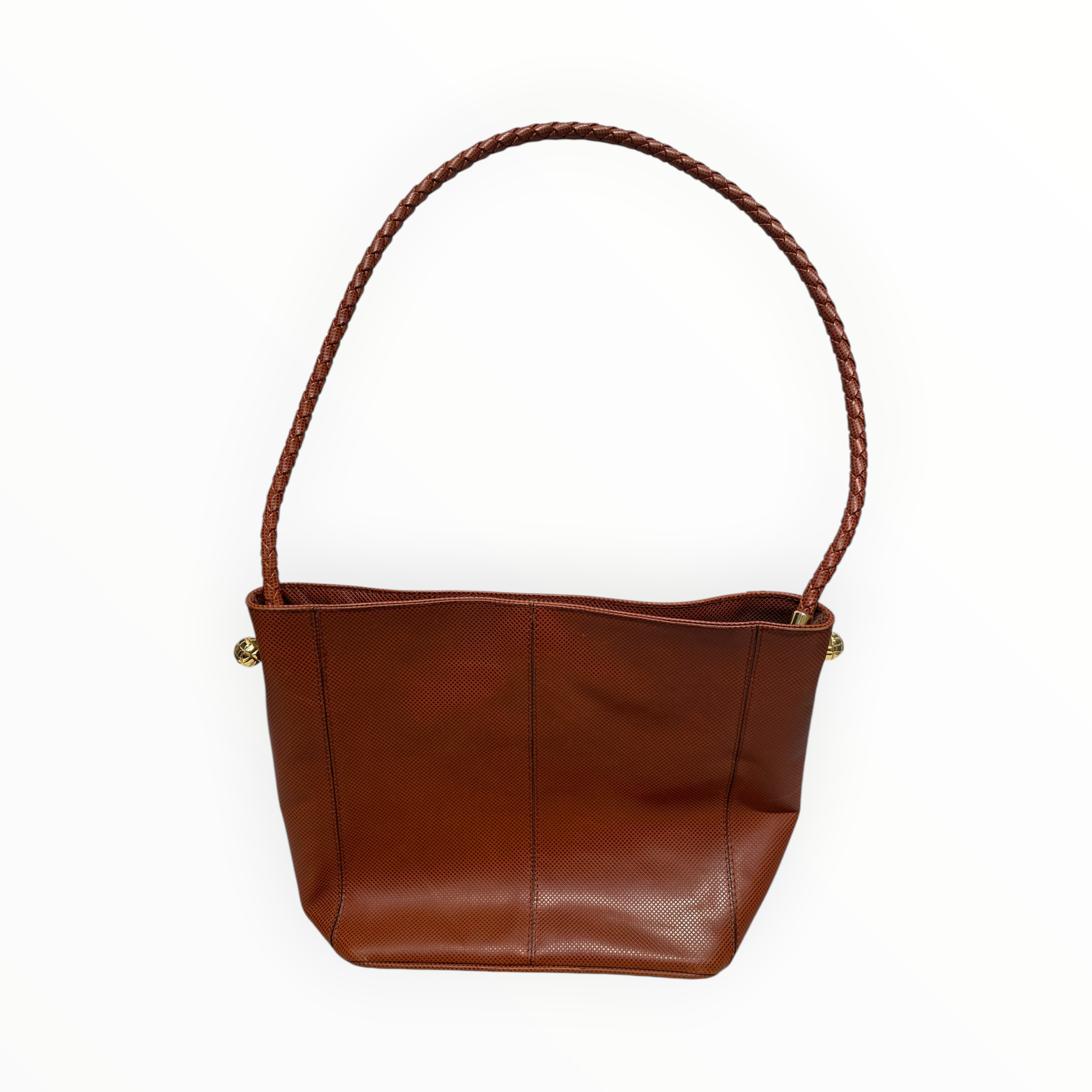 BOTTEGA VENETA/Hand Bag/Leather/BRW/VINTAGE W/ GOLD HARDWARE view 1