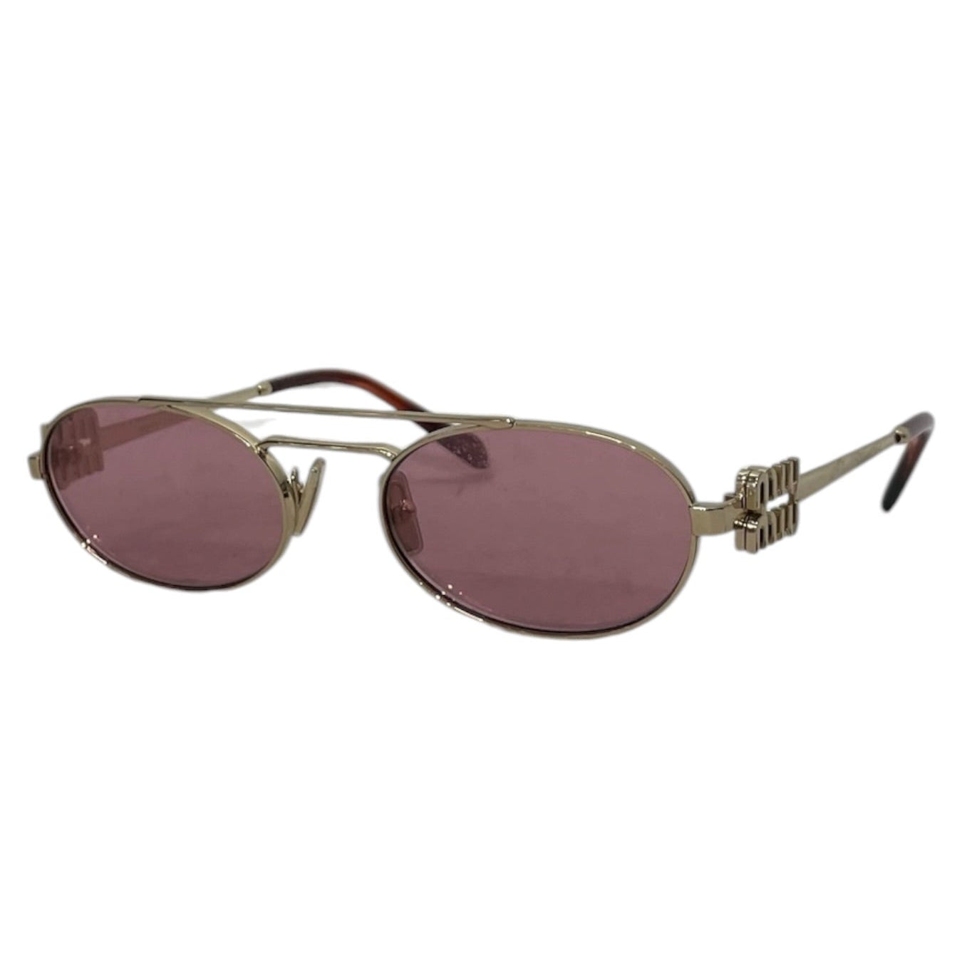 MIU MIU/Sunglasses/Metal/GLD/L's/SMUU 54Z 5319 Pink Oval view 2