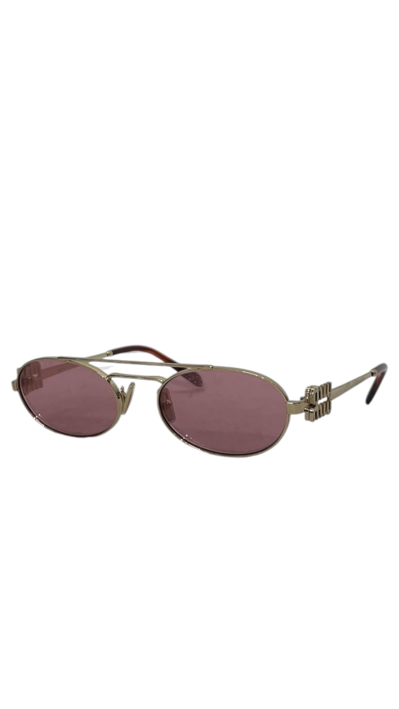 MIU MIU/Sunglasses/Metal/GLD/L's/SMUU 54Z 5319 Pink Oval view 2