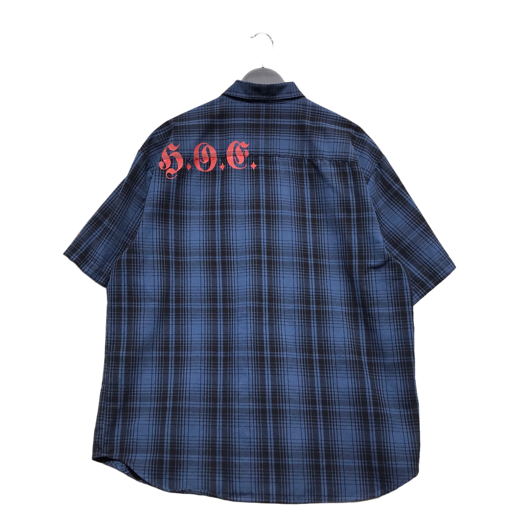 Supreme/SS Shirt/M/Cotton/NVY/Plaid/bernadette corporation – 2nd