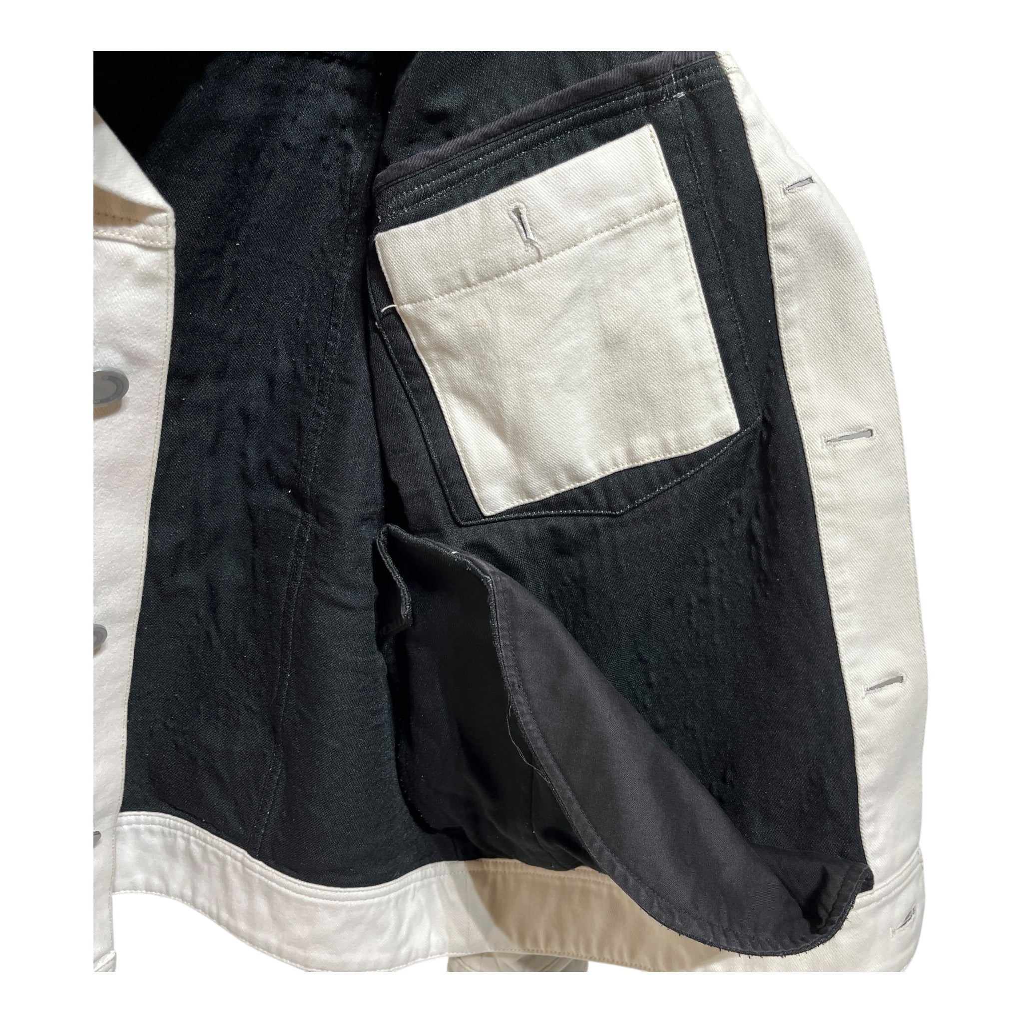 Acne Studios/Denim Jkt/52/Cotton/WHT/magnite twill work jacket view 6
