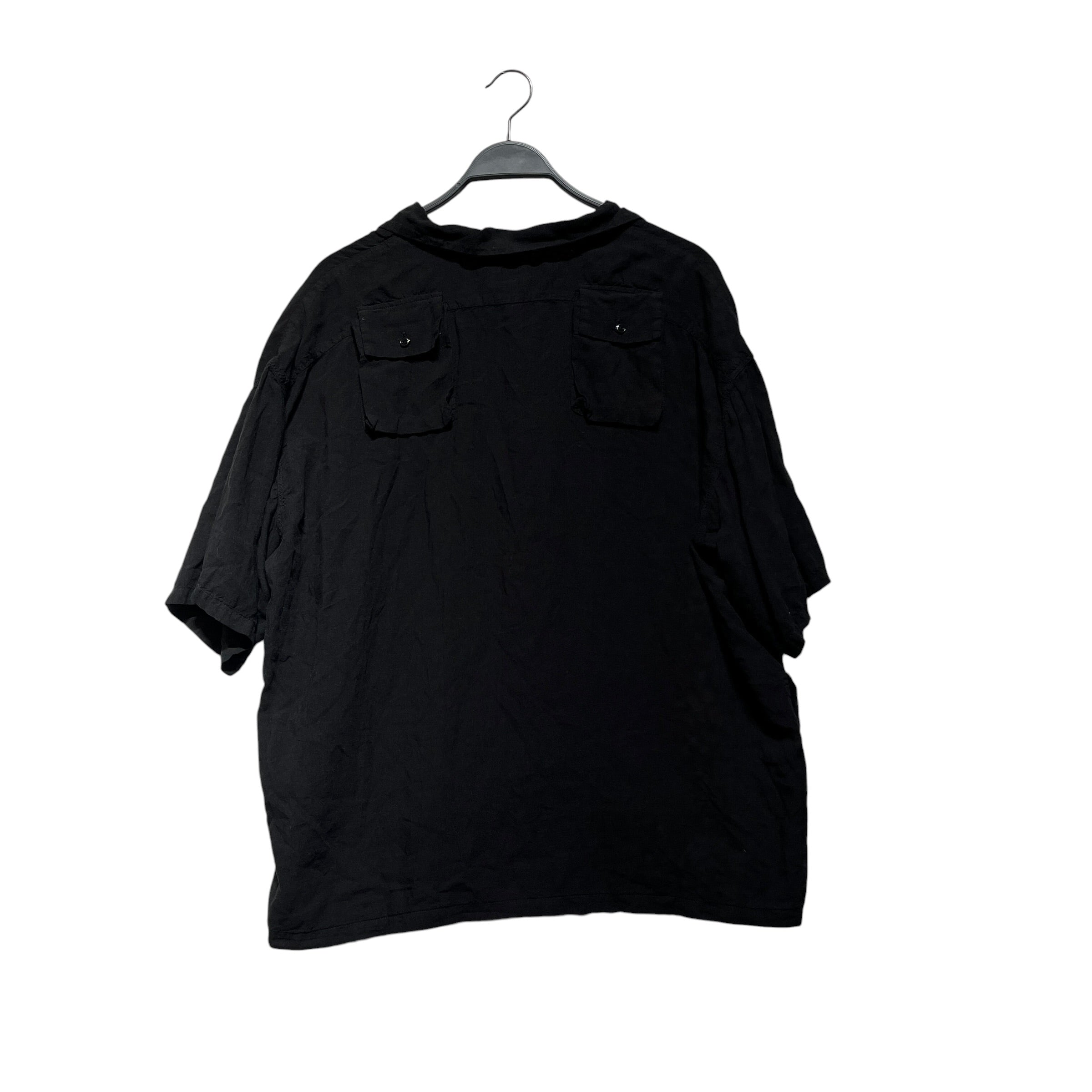 KAPITAL/SS Shirt/S/Cotton/BLK/EXTRA PATCH POCKETS view 2