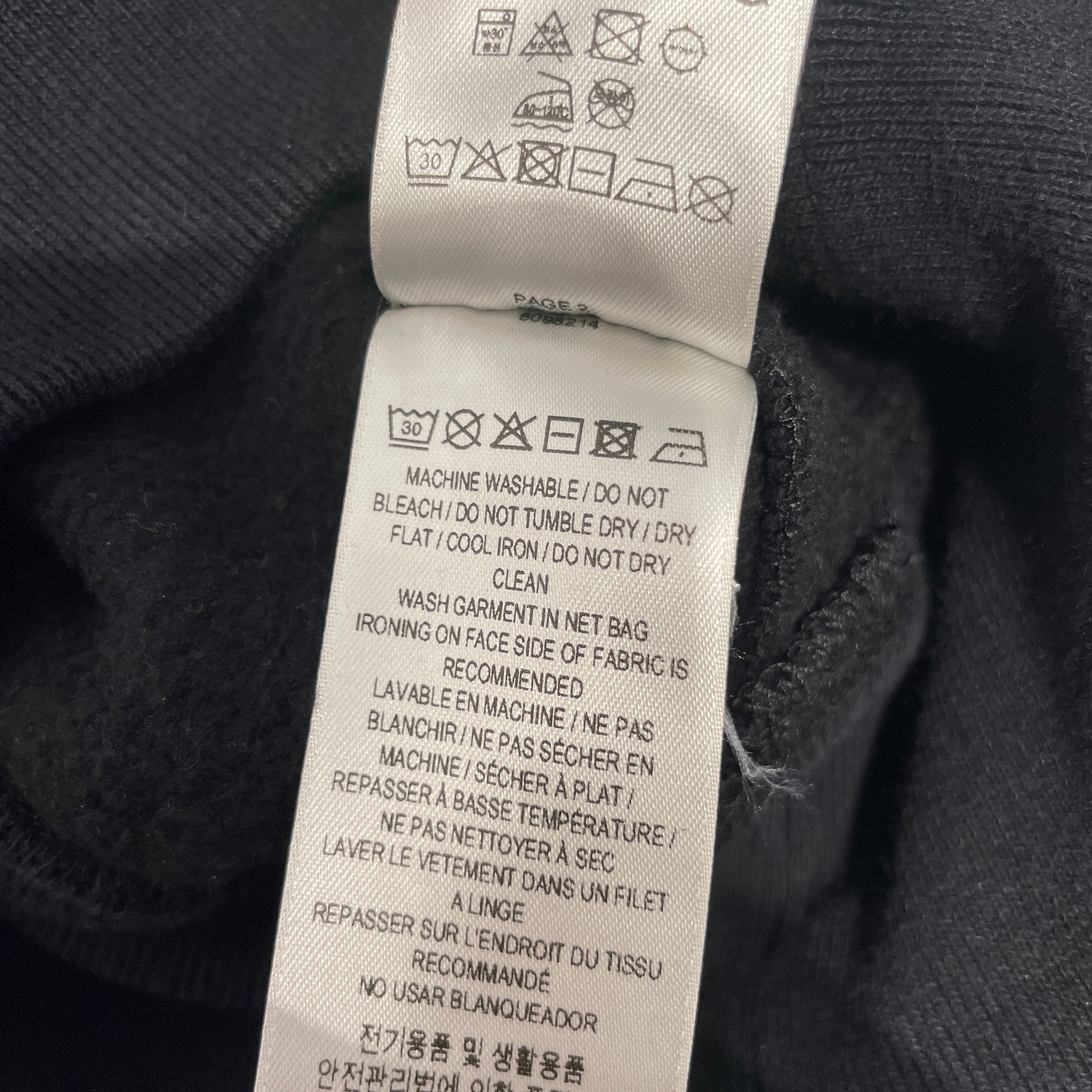 BURBERRY/Hoodie/L/Cotton/BLK/Oversize/ view 3
