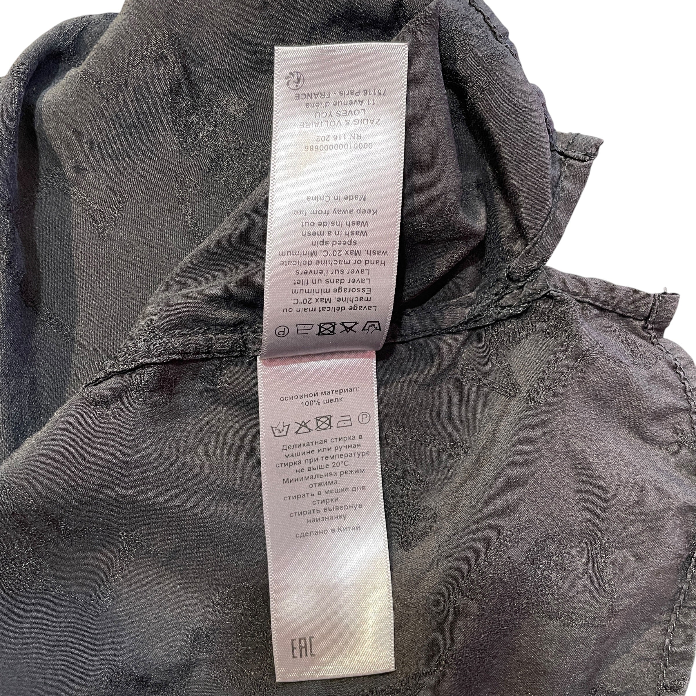 Zadig&Voltaire/LS Dress/L/Cotton/BLK/Cut Out Back view 5