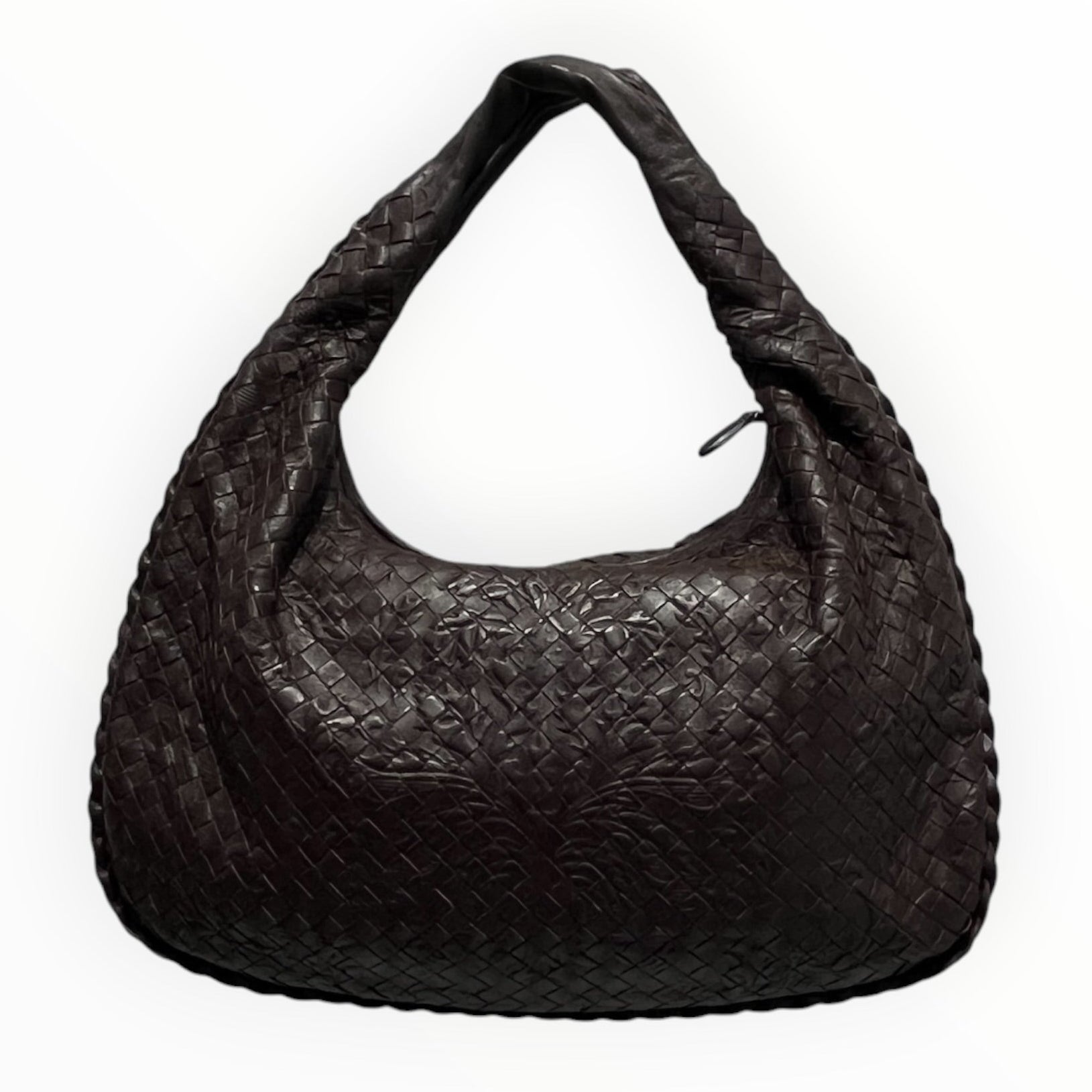 BOTTEGA VENETA/Bag/Leather/BRW/WOVEN HOBO EMBOSSED view 1