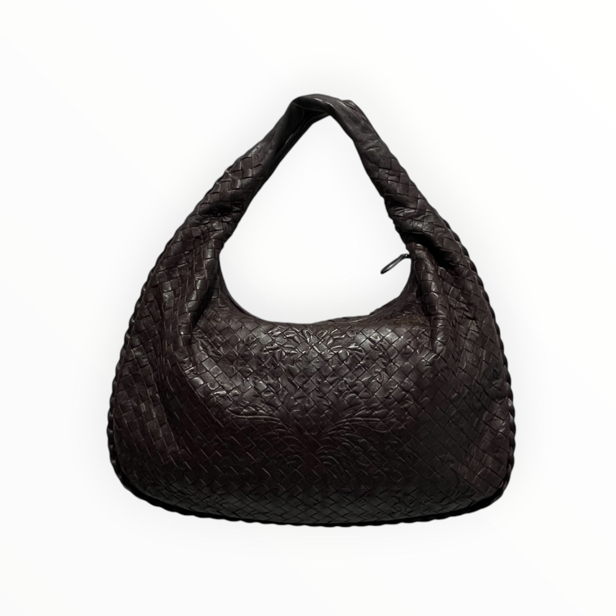 BOTTEGA VENETA/Bag/Leather/BRW/WOVEN HOBO EMBOSSED view 1