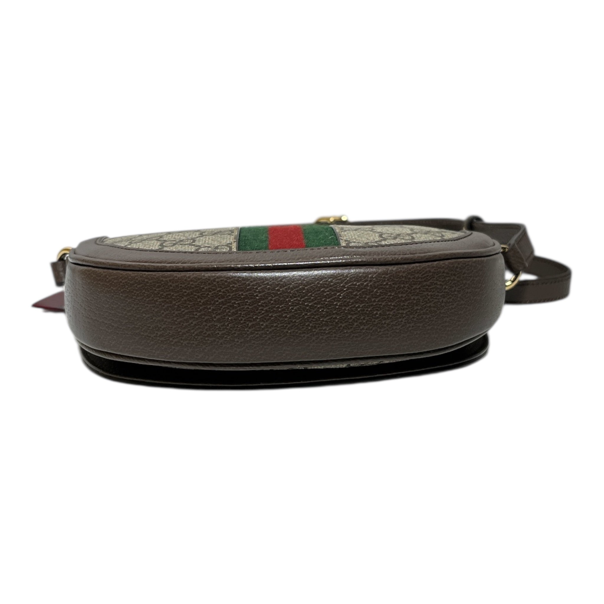 GUCCI/Cross Body Bag/Monogram/Cotton/BRW/MARMONT HALF MOON view 3