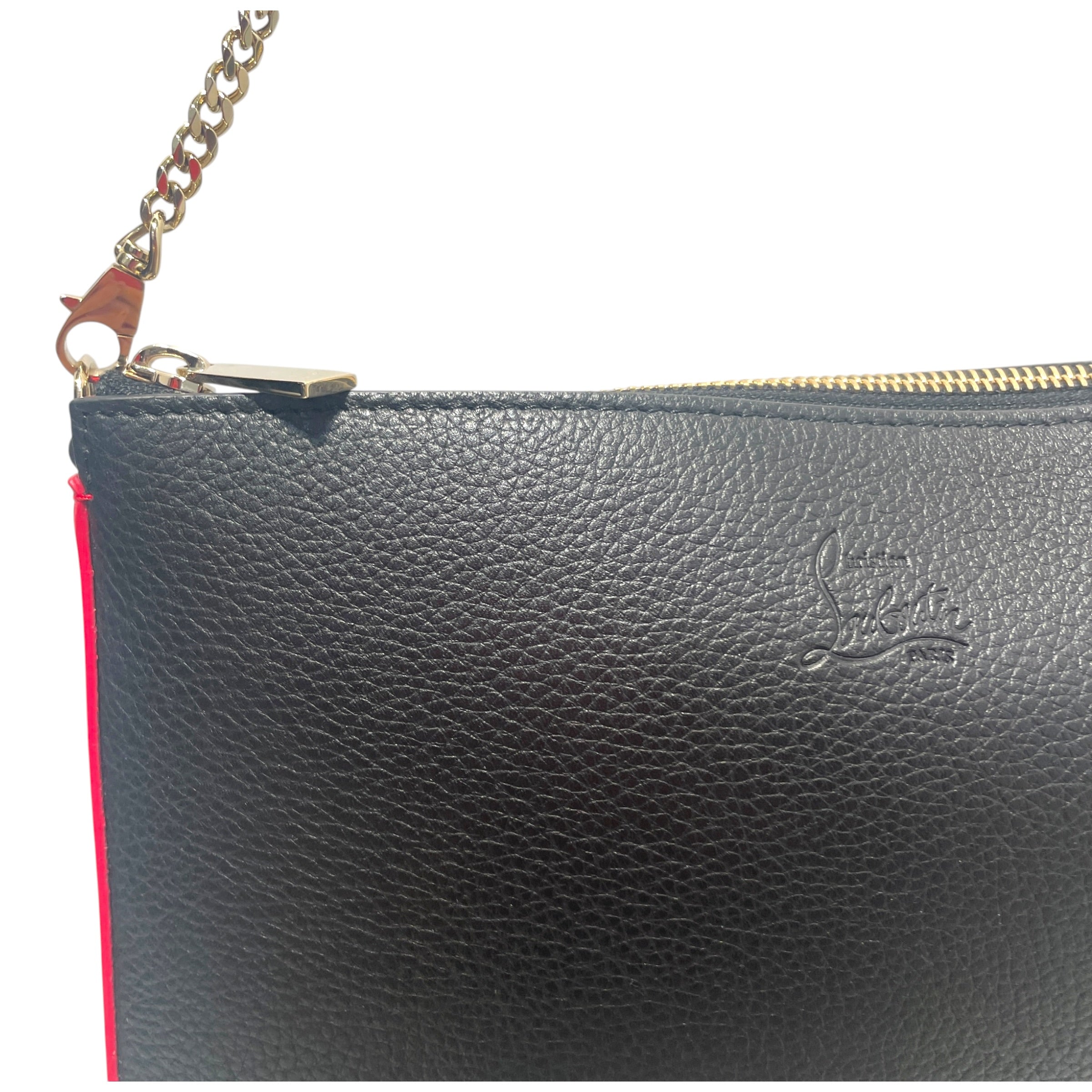 Christian Louboutin/Hand Bag/Leather/BLK/Loubila Leather Pouch Bag view 5