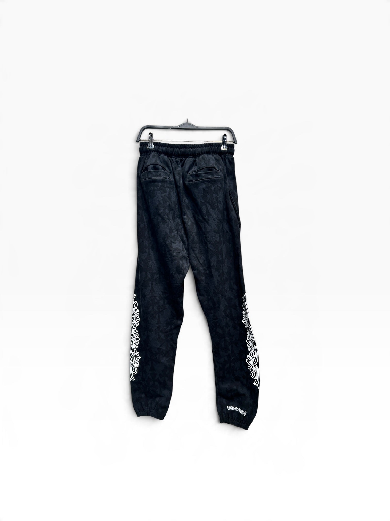 CHROME HEARTS/Pants/M/Cotton/BLK/All Over Print/cemetary cross all over view 2