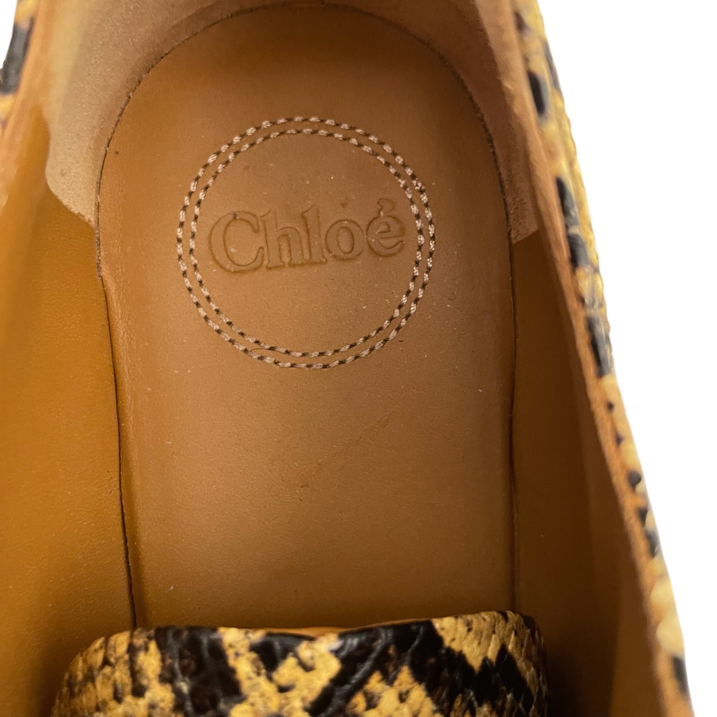Chloe/Shoes/EU 40/Animal Pattern/Leather/YEL/SNAKESKIN WITH ZIPPER view 5