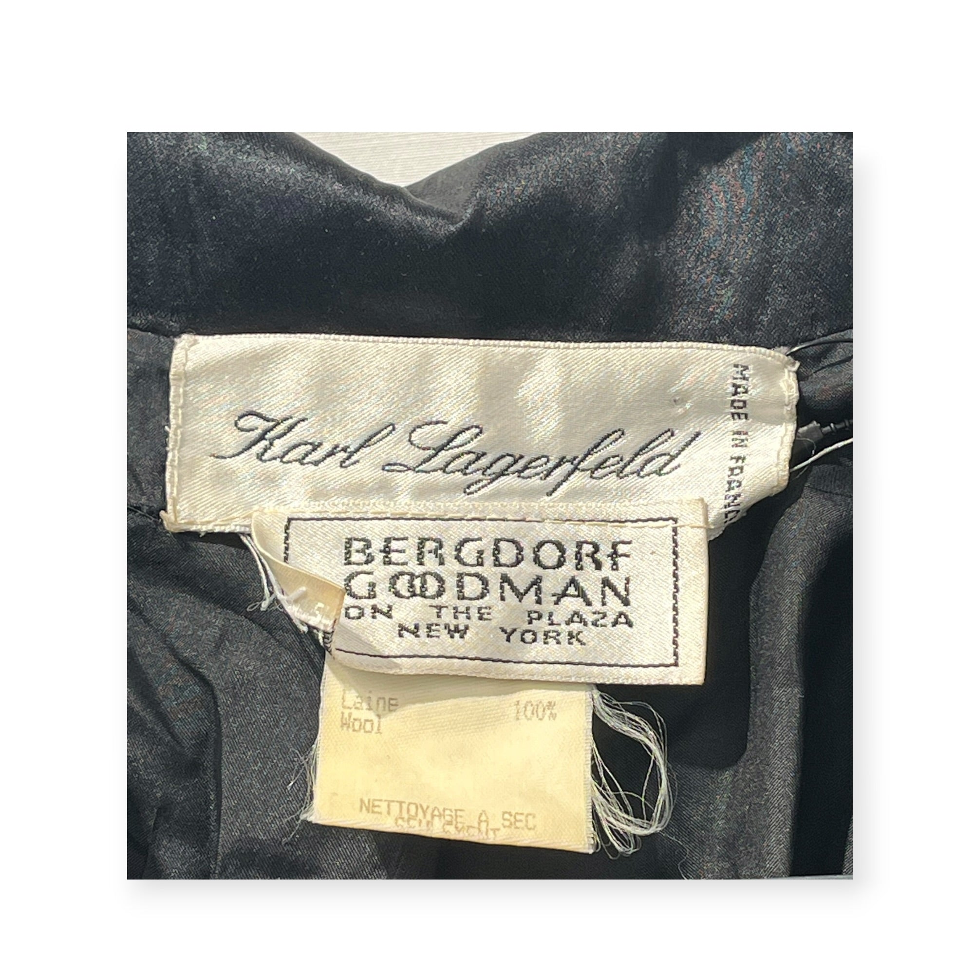KARL LAGERFELD/Tailored Jkt/36/Wool/BLK/Single Breasted/BERGDORE GOODMAN view 5