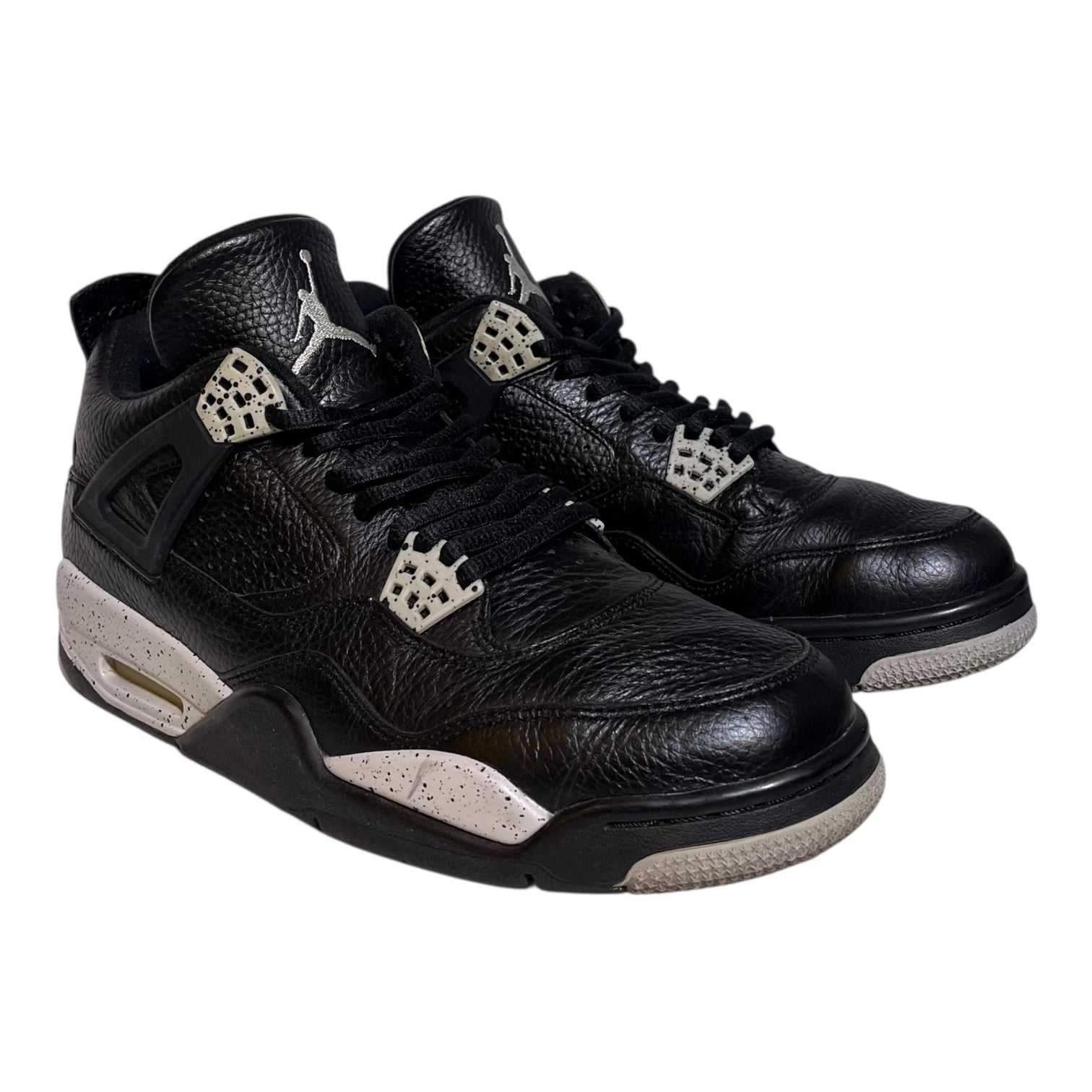 NIKE/Hi-Sneakers/US 9.5/Leather/BLK/retro 4 oreo view 1