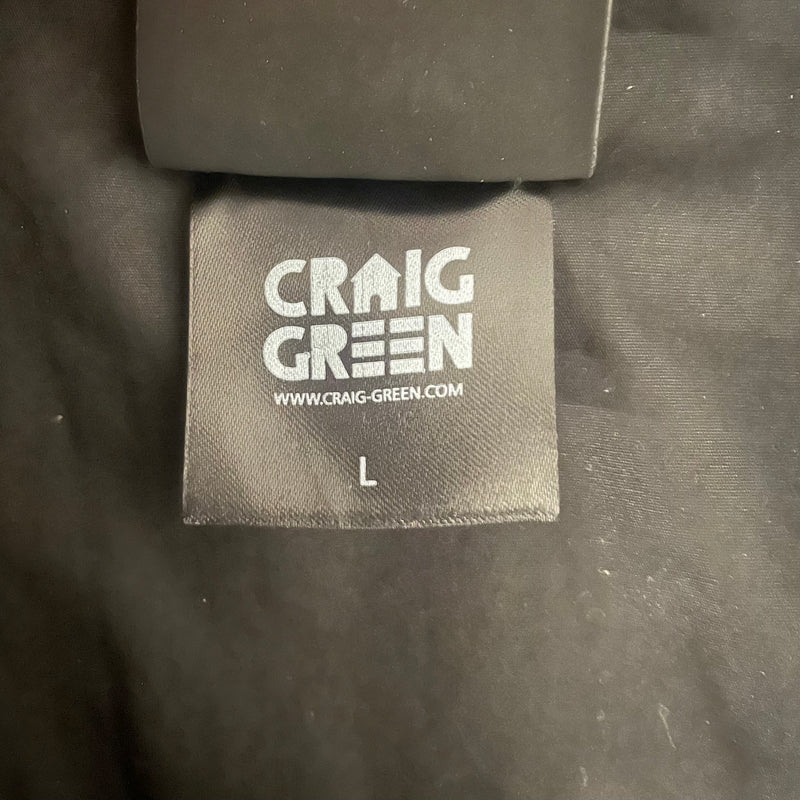 CRAIG GREEN/Jacket/L/Cotton/BLK/BONDAGE JACKET