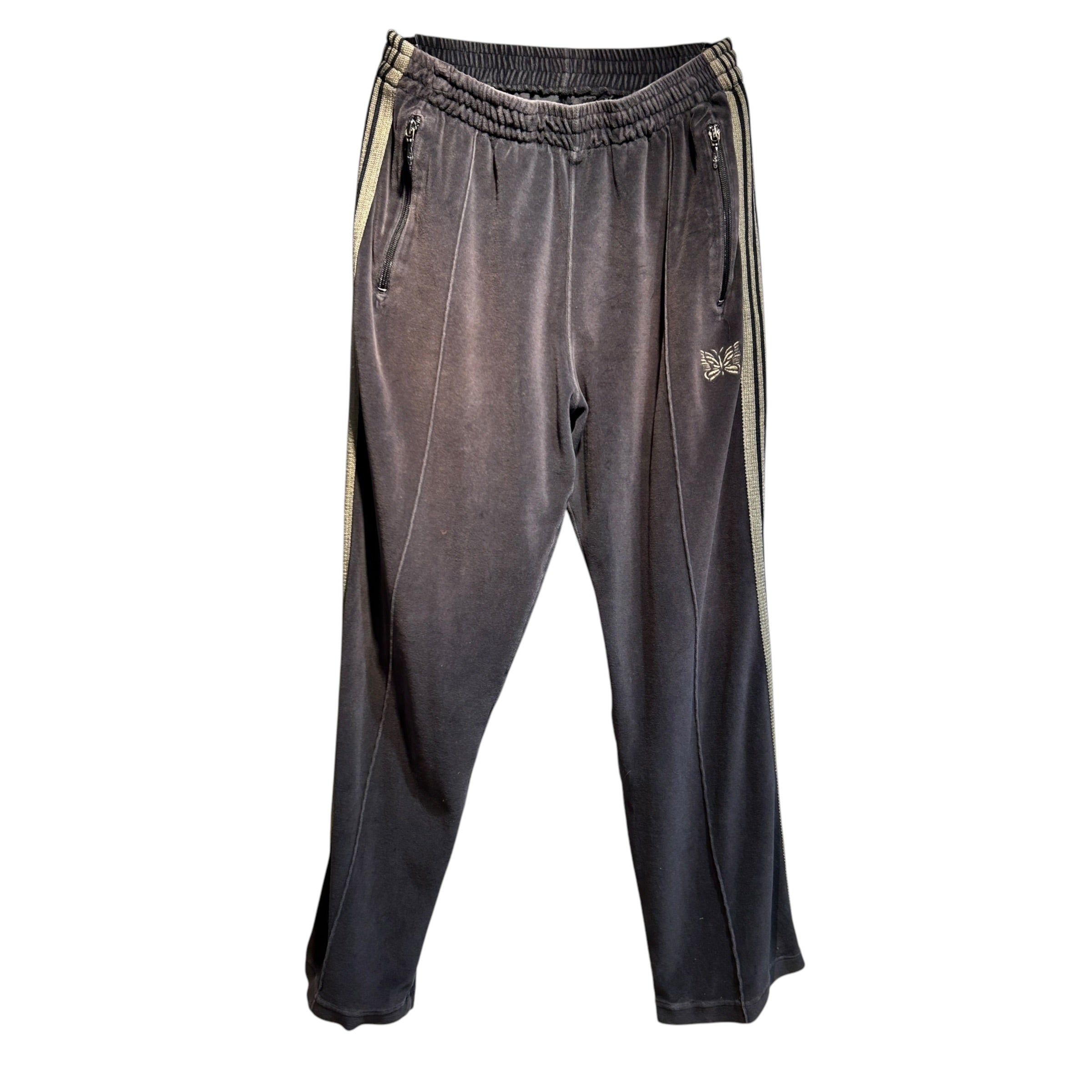 Needles/pants/grey stripes track pants view 1