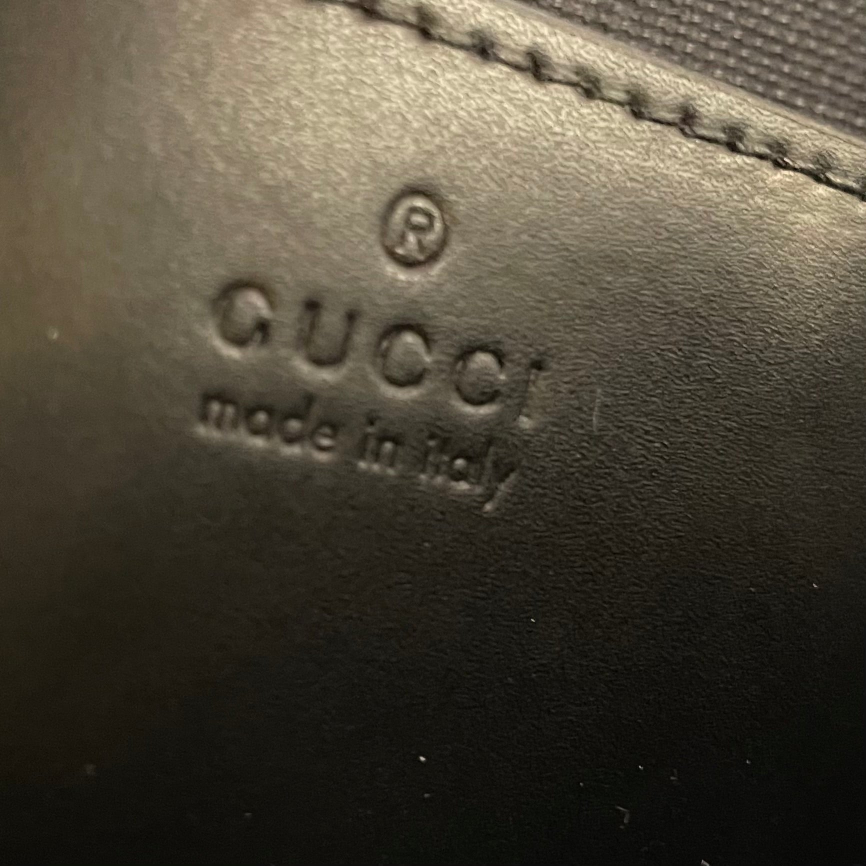 GUCCI/Cross Body Bag/Monogram/Leather/BLK/523599 498879 view 3