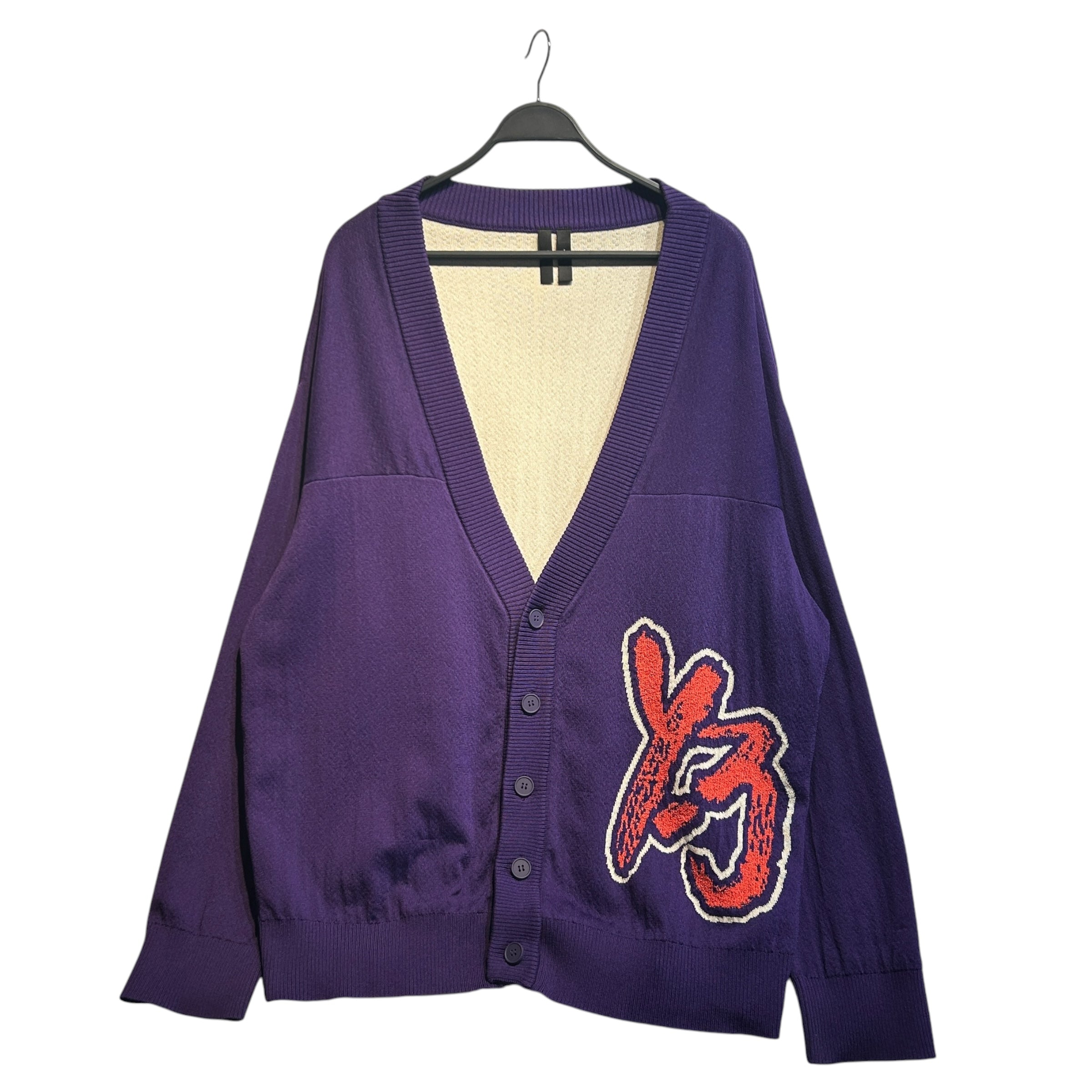 Y-3/Cardigan/S/Polyester/PPL/Intarsia Logo Oversize view 1
