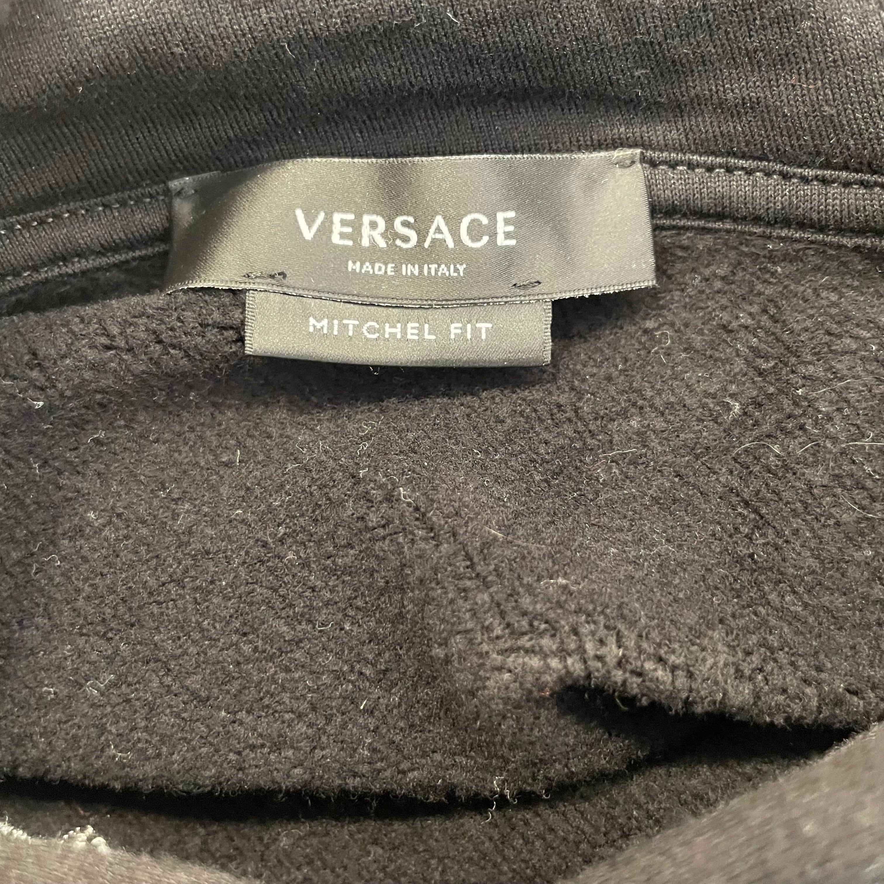 GIANNI VERSACE/Hoodie/XL/Cotton/BLK/PINK LOGO BAROQUE view 3