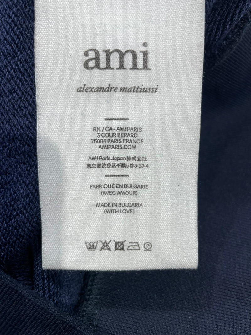 AMI Alexandre Mattiussi/LS T-Shirt/M/Cotton/NVY/