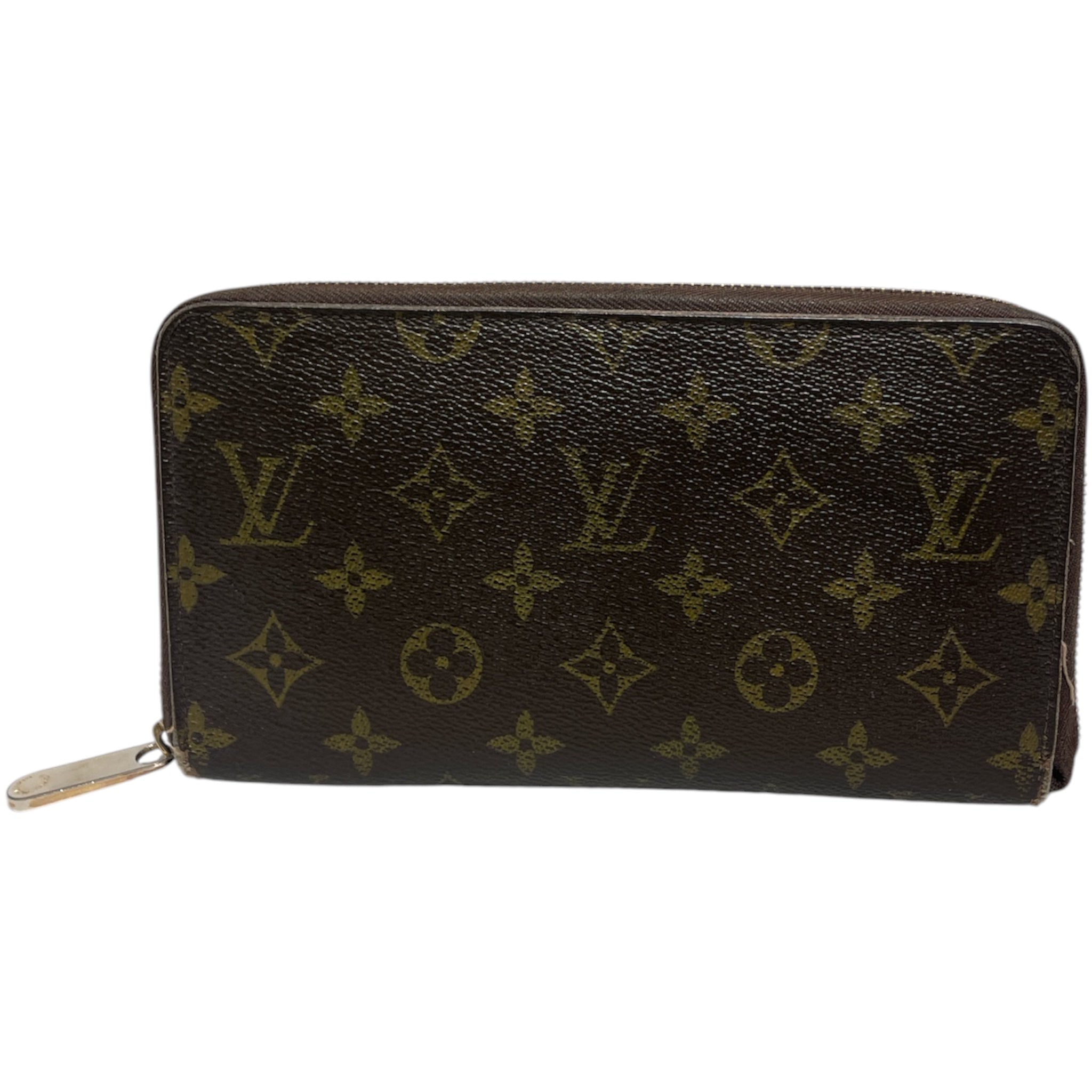 LOUIS VUITTON/Long Wallet/Monogram/Leather/BRW/Zippy Organizer view 2