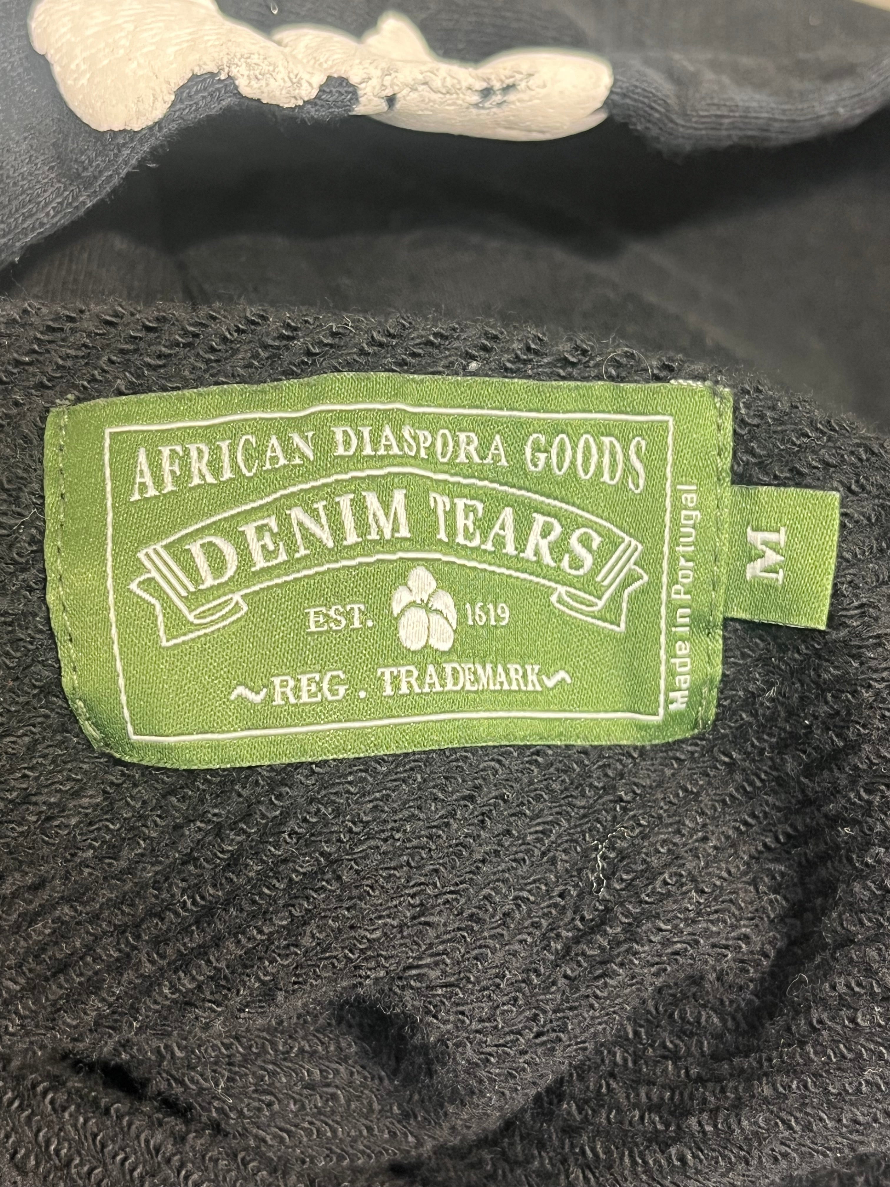 DENIM TEARS/Hoodie/LG/Cotton/BLK/ view 6