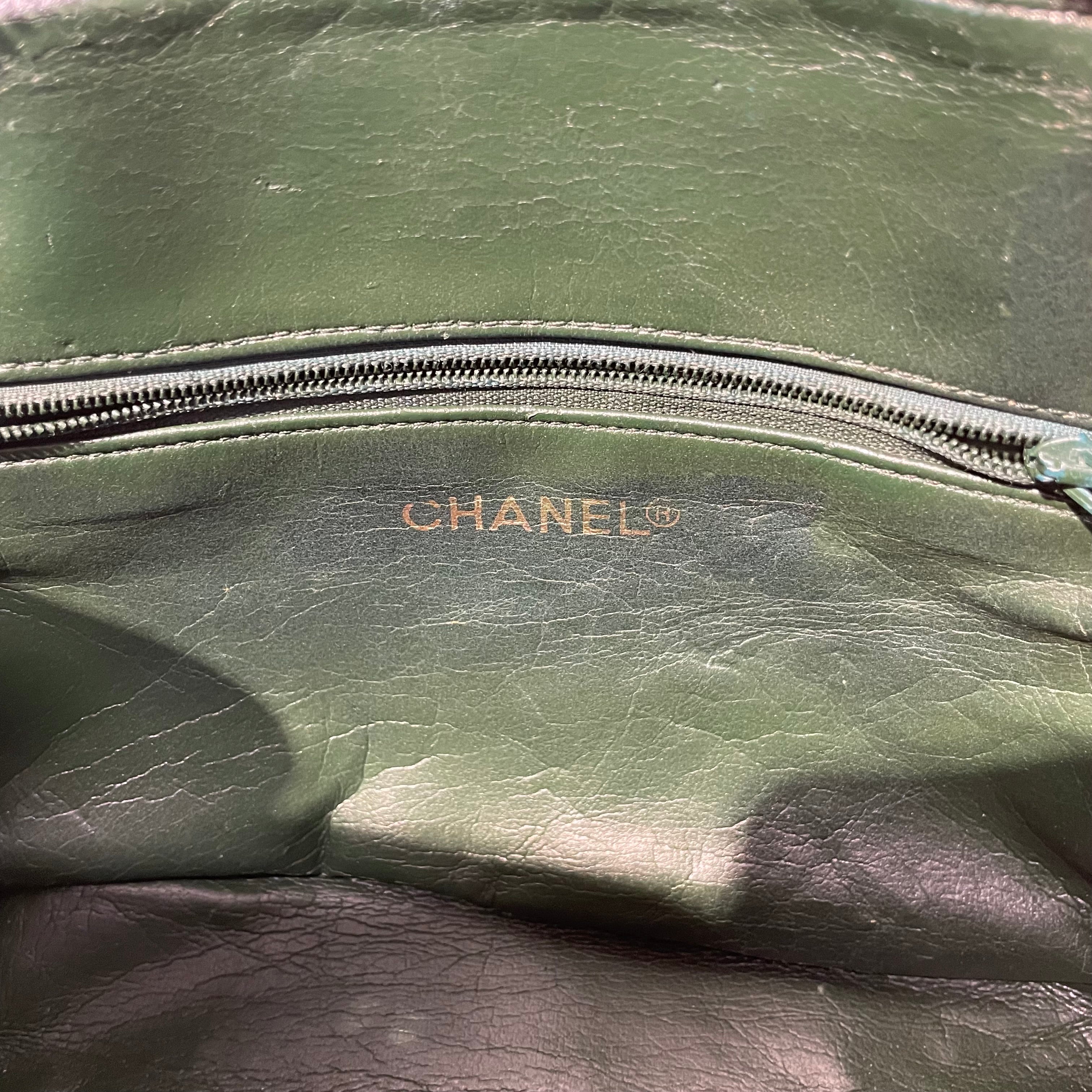 CHANEL/Cross Body Bag/Lambskin/GRN/vintage view 3